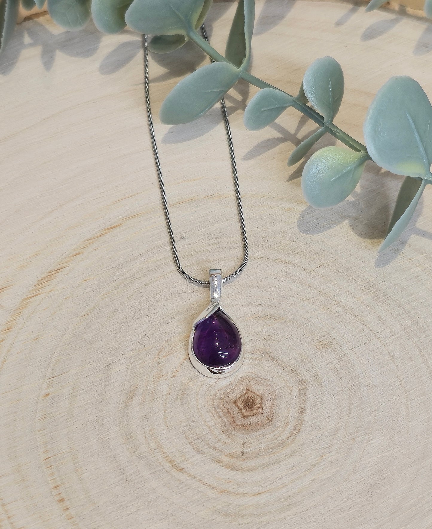 Collier Améthyste goutte