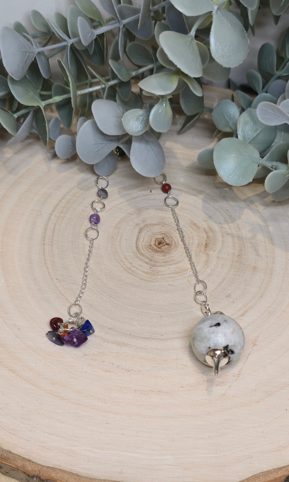 Pendule Sephoroton en Pierre de lune Chakras