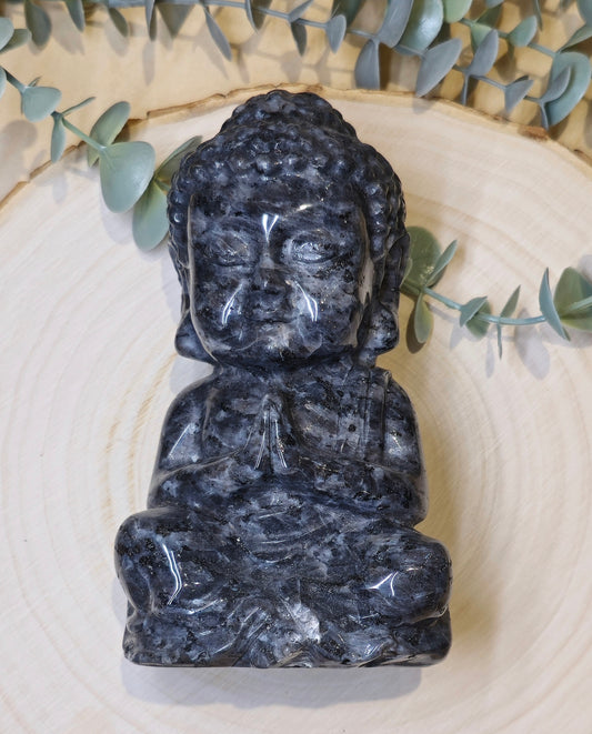 Bouddha en Larvikite 15cm
