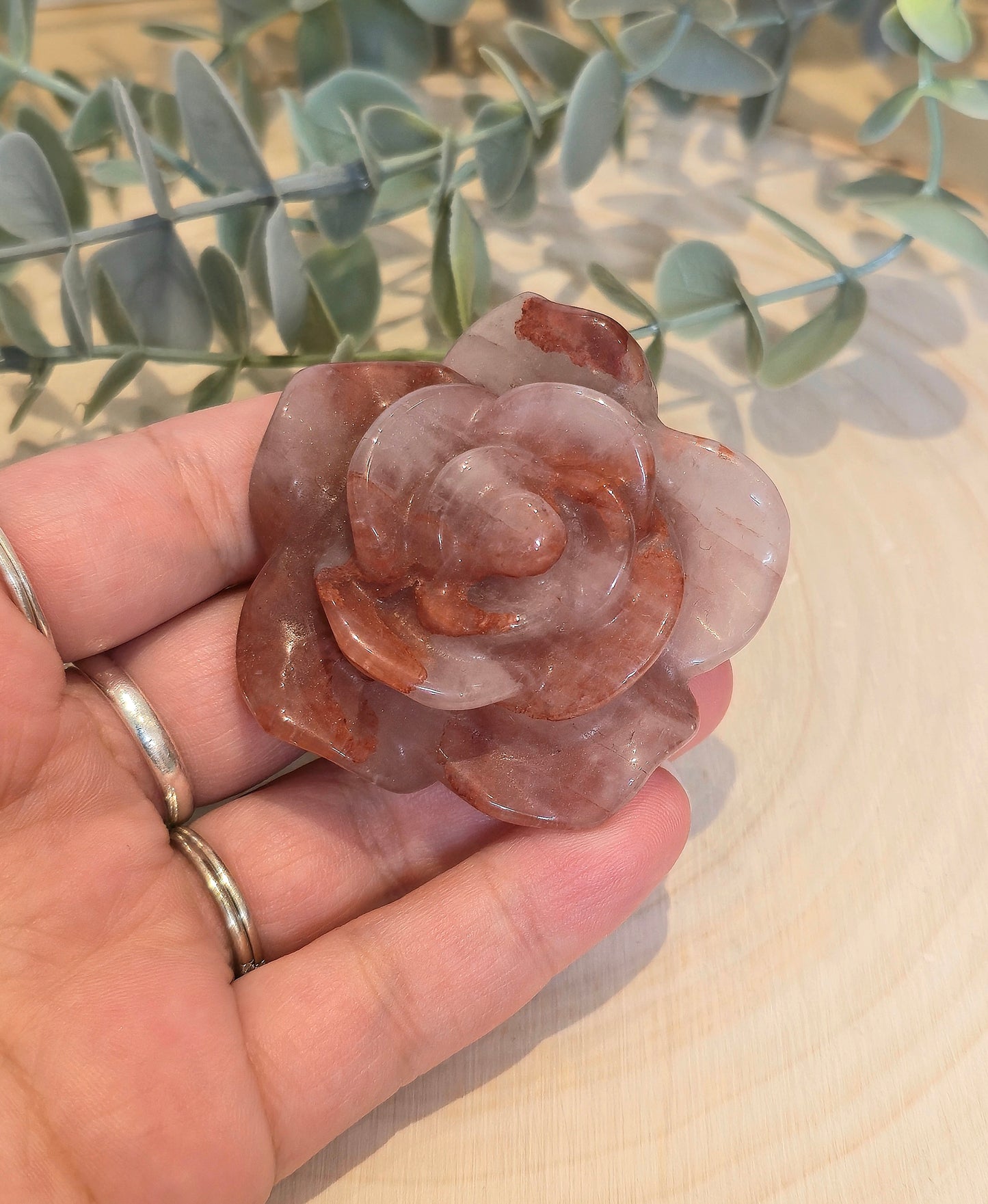 Fleur en Quartz feu