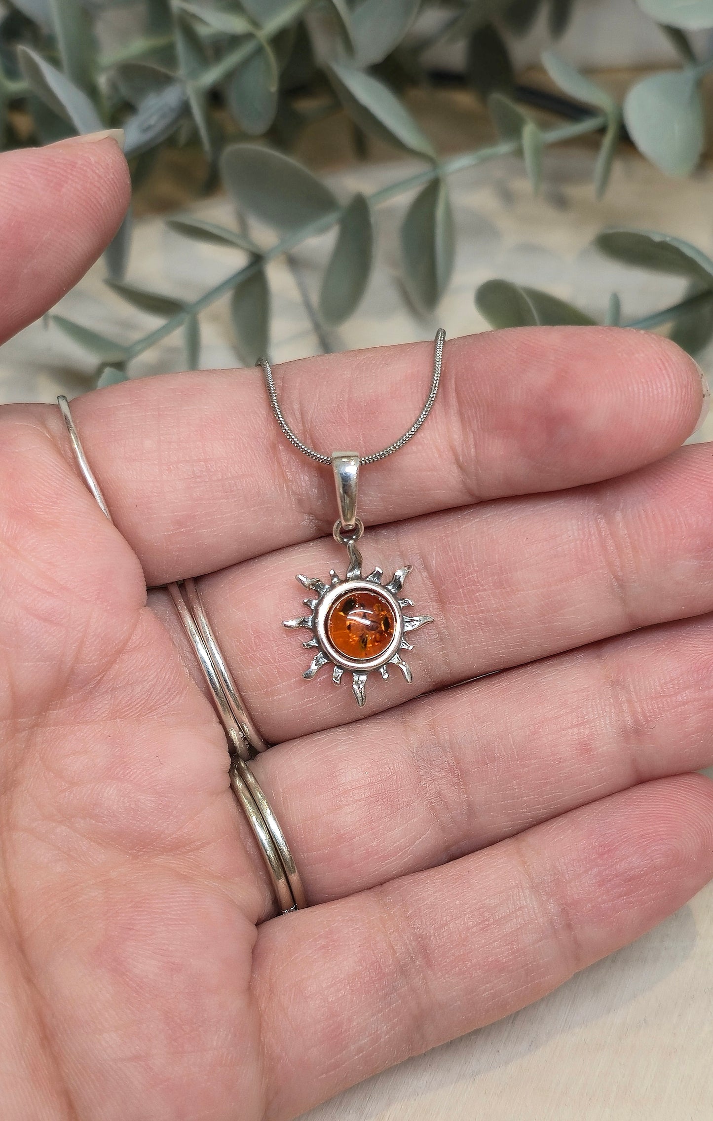 Collier Soleil Ambre baltique