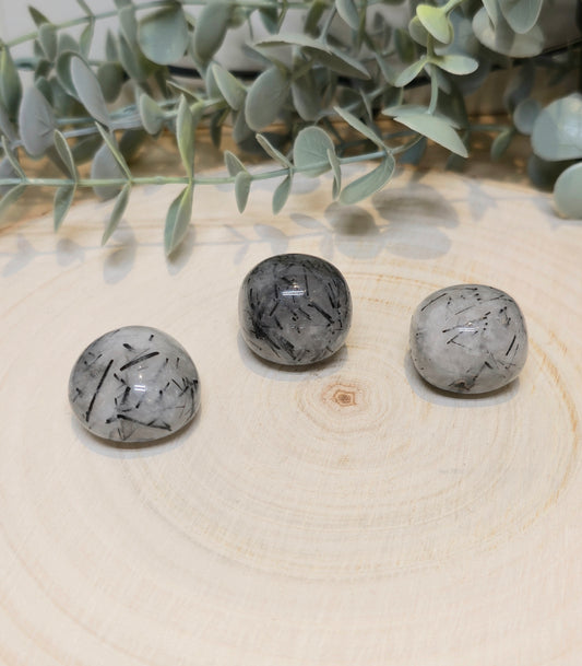 Quartz tourmaline barattée