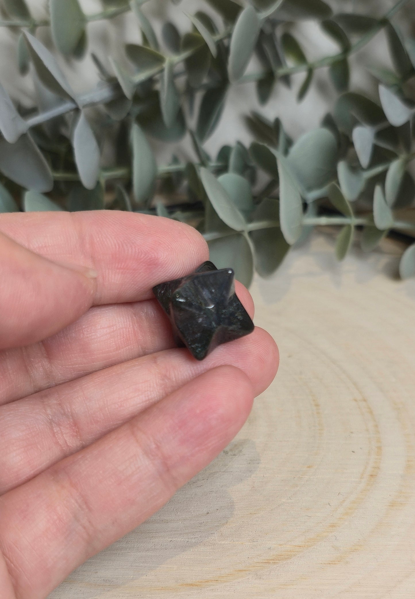 Étoile Merkaba Agate mousse