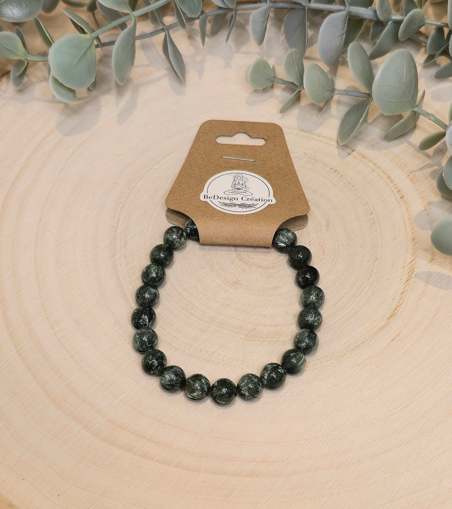 Bracelet Séraphinite 8mm