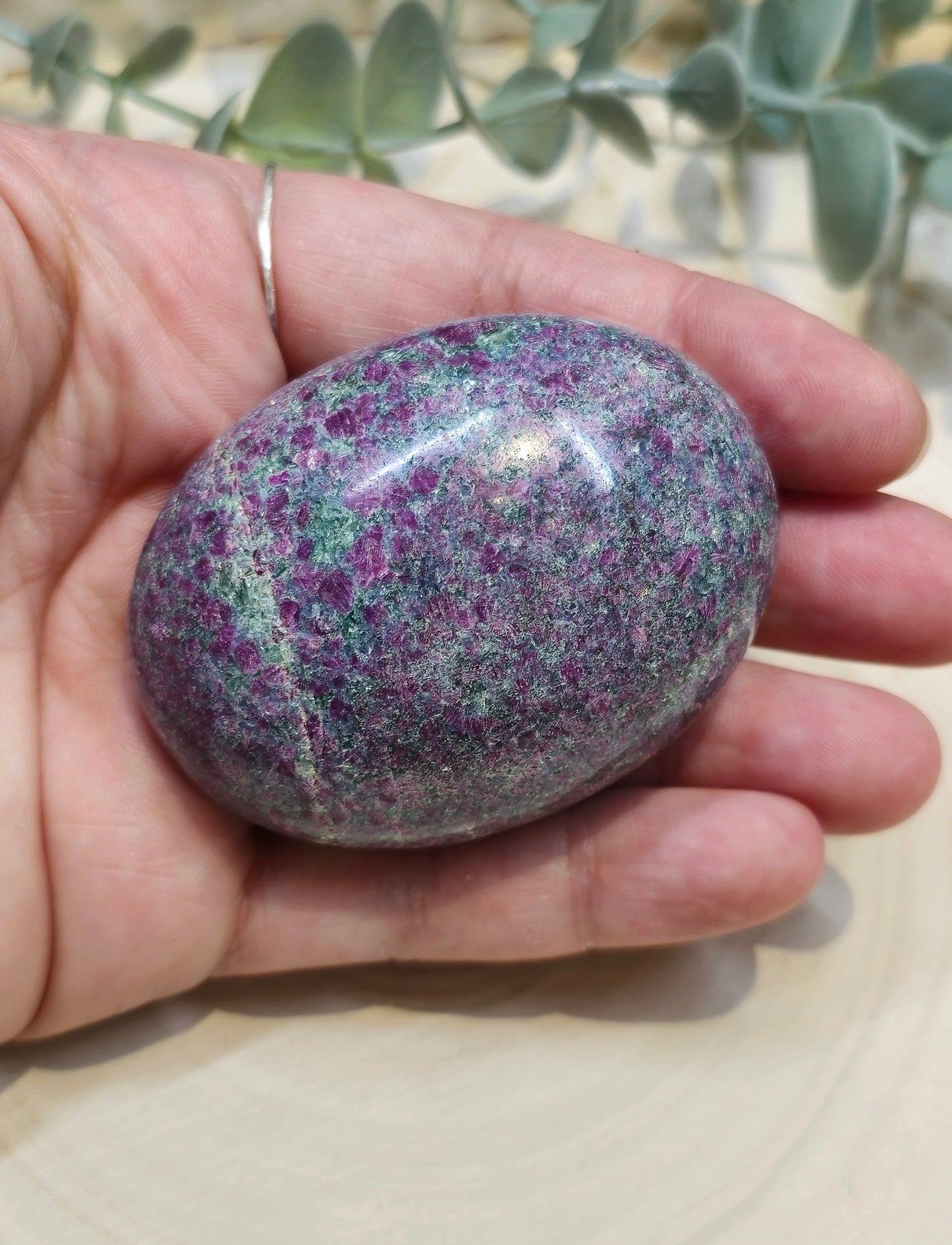 Pierre de paume Rubis kyanite