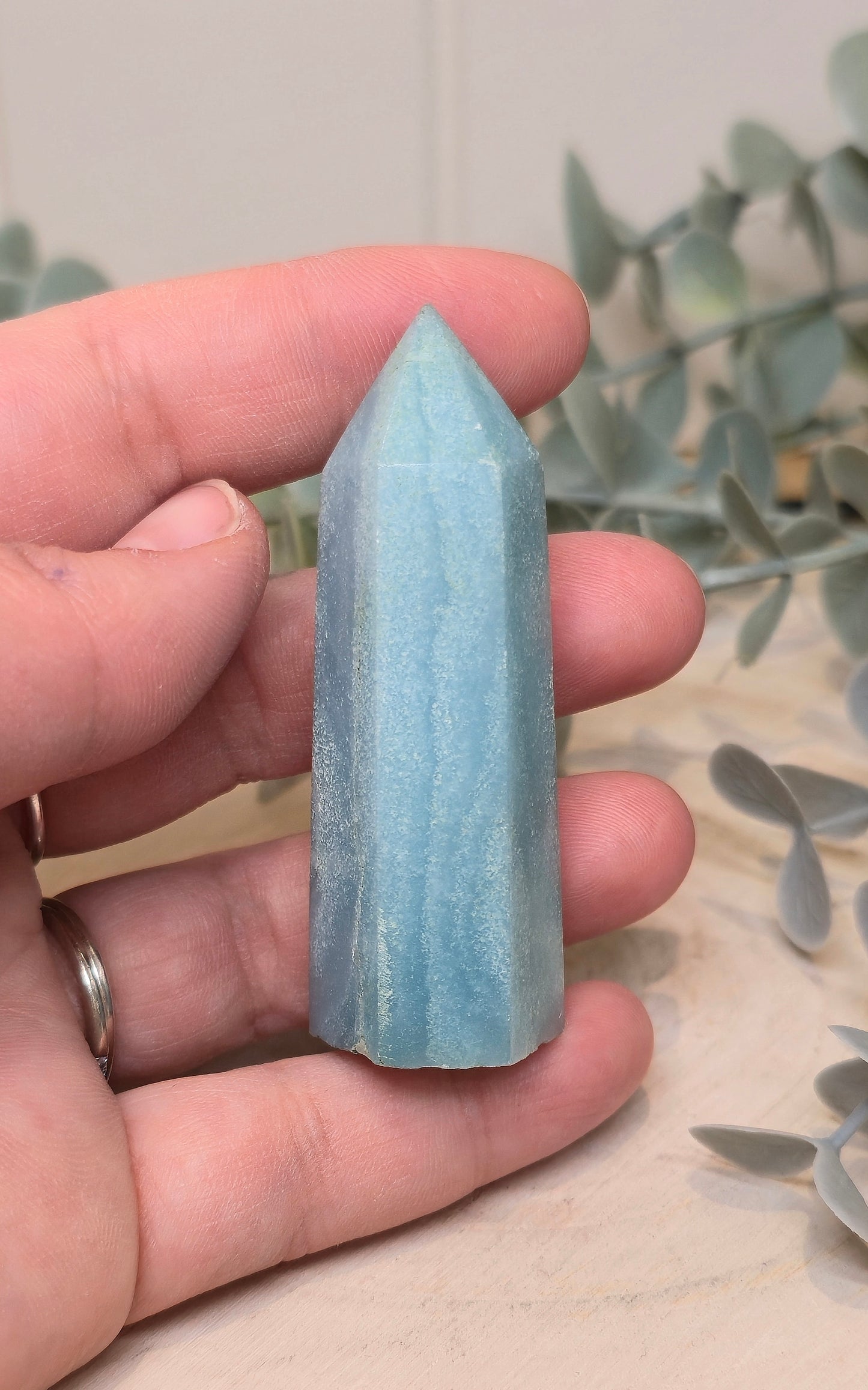 Pointe en Calcite bleue