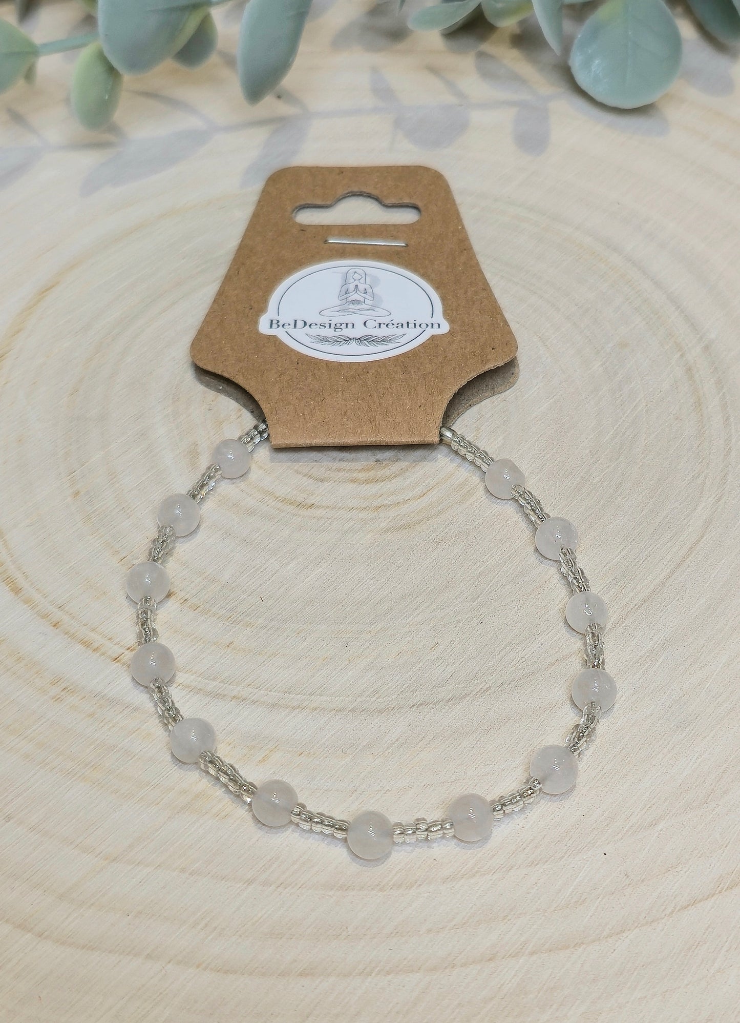 Bracelet avec pierres - Quartz clair