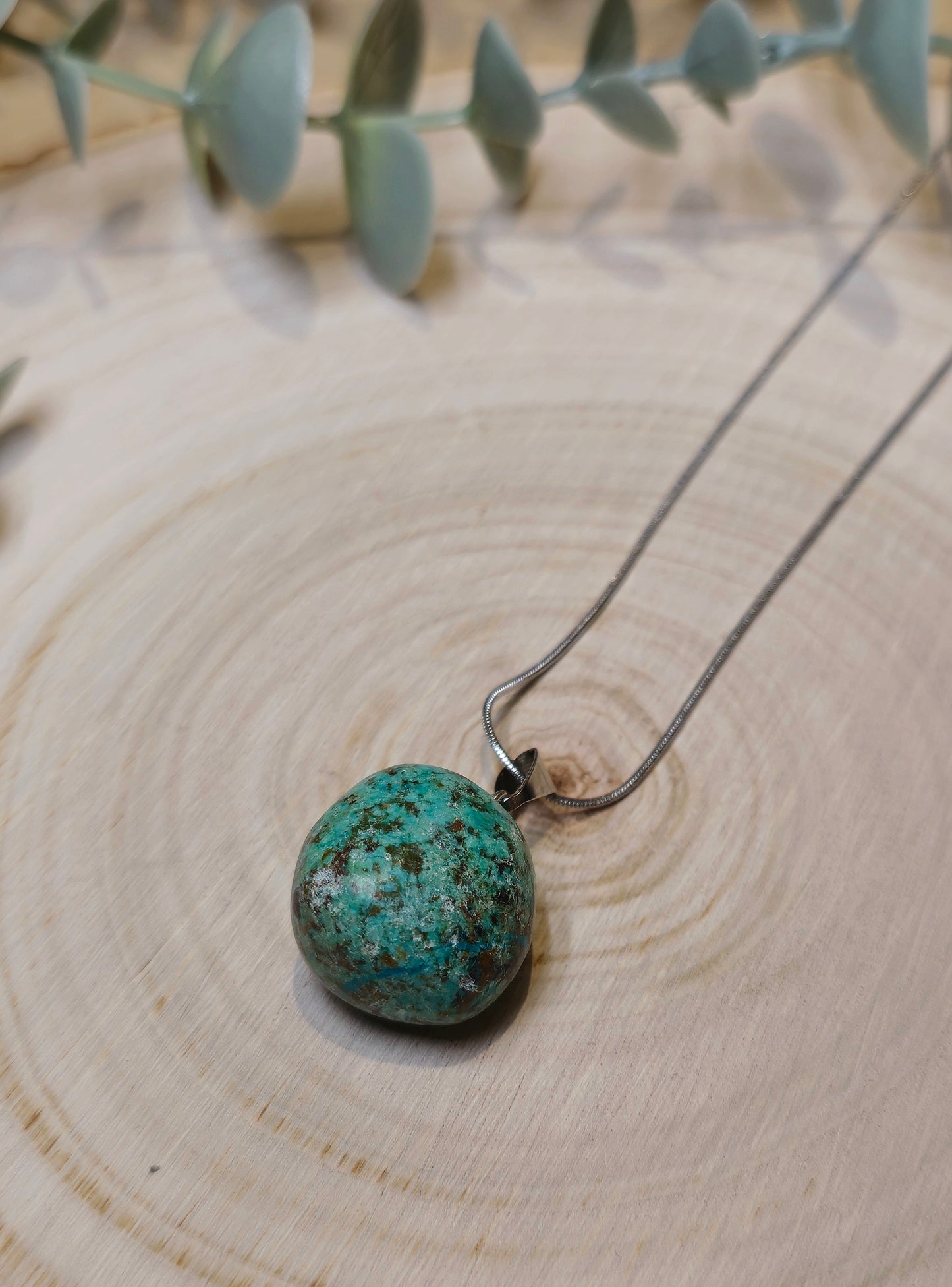 Collier Chrysocolle barattée