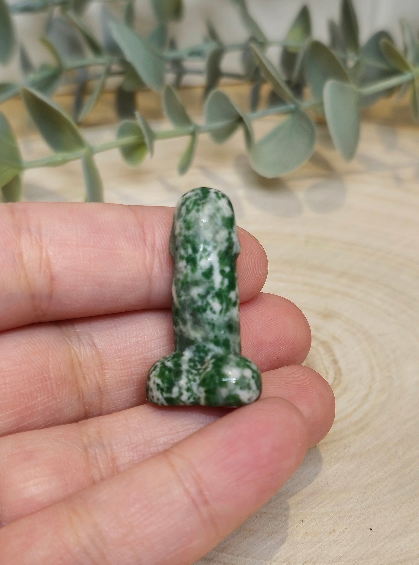 Pénis en Jaspe Green dots