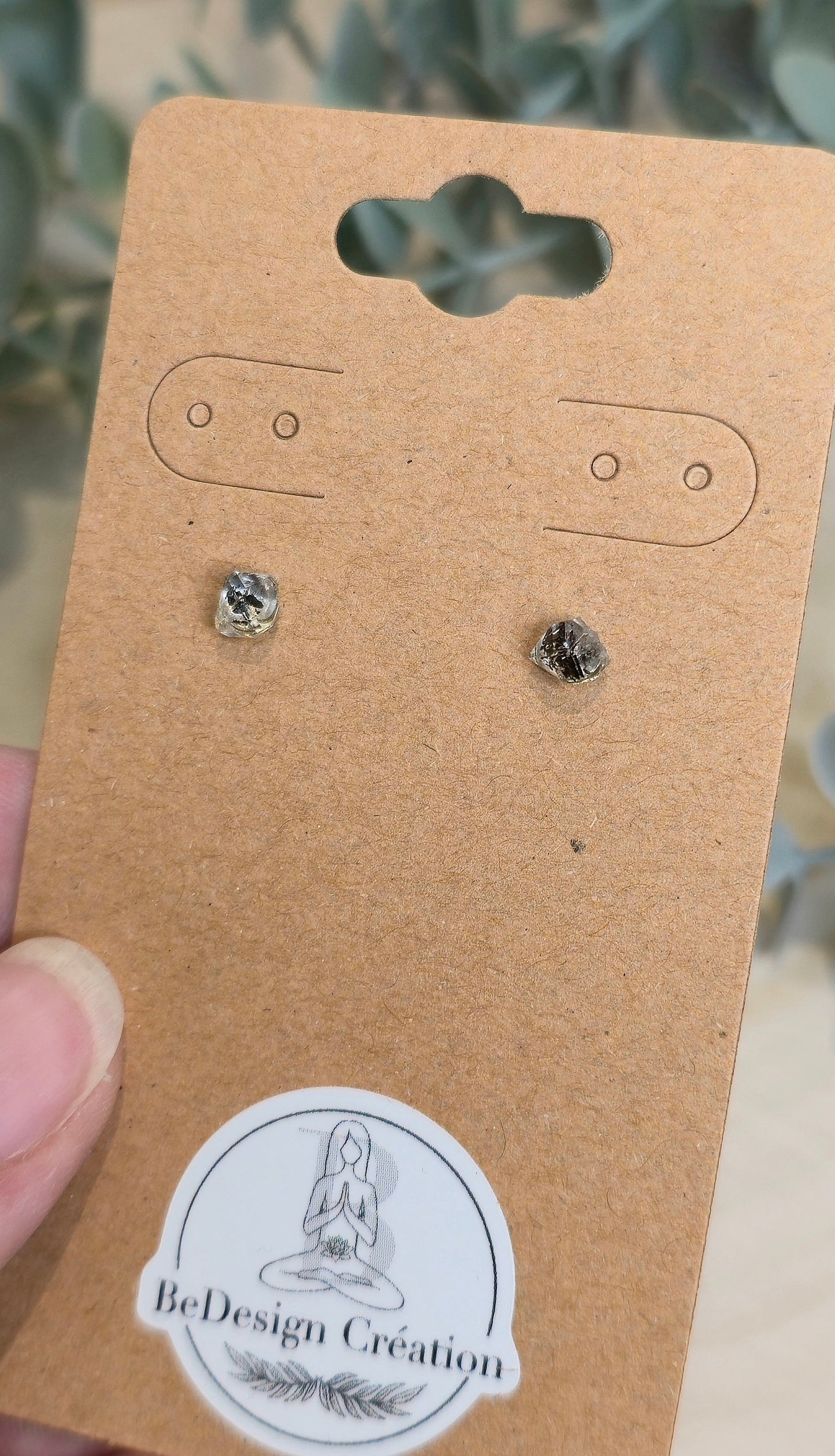 Boucles d’oreilles Herkimer