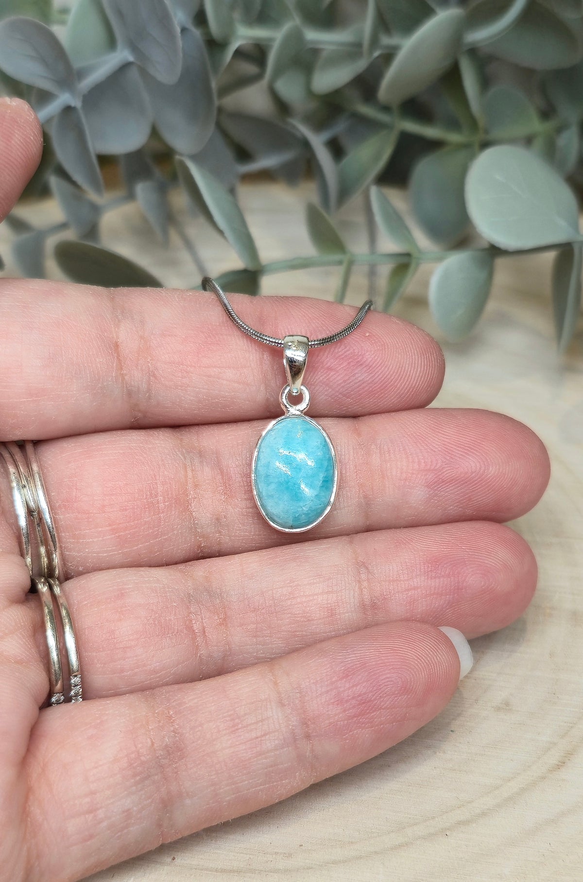 Collier Amazonite ovale