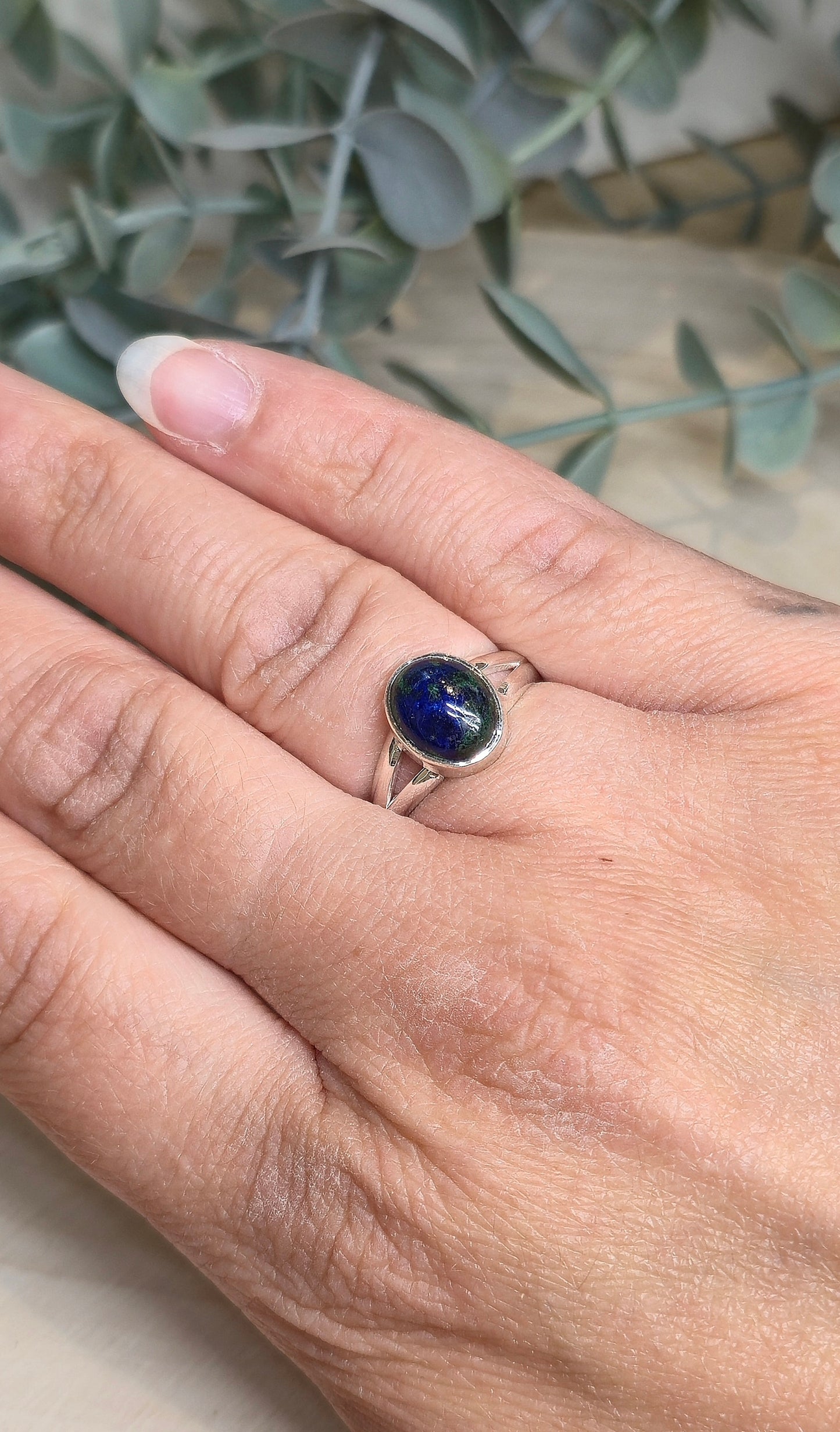 Bague Azurite-Malachite