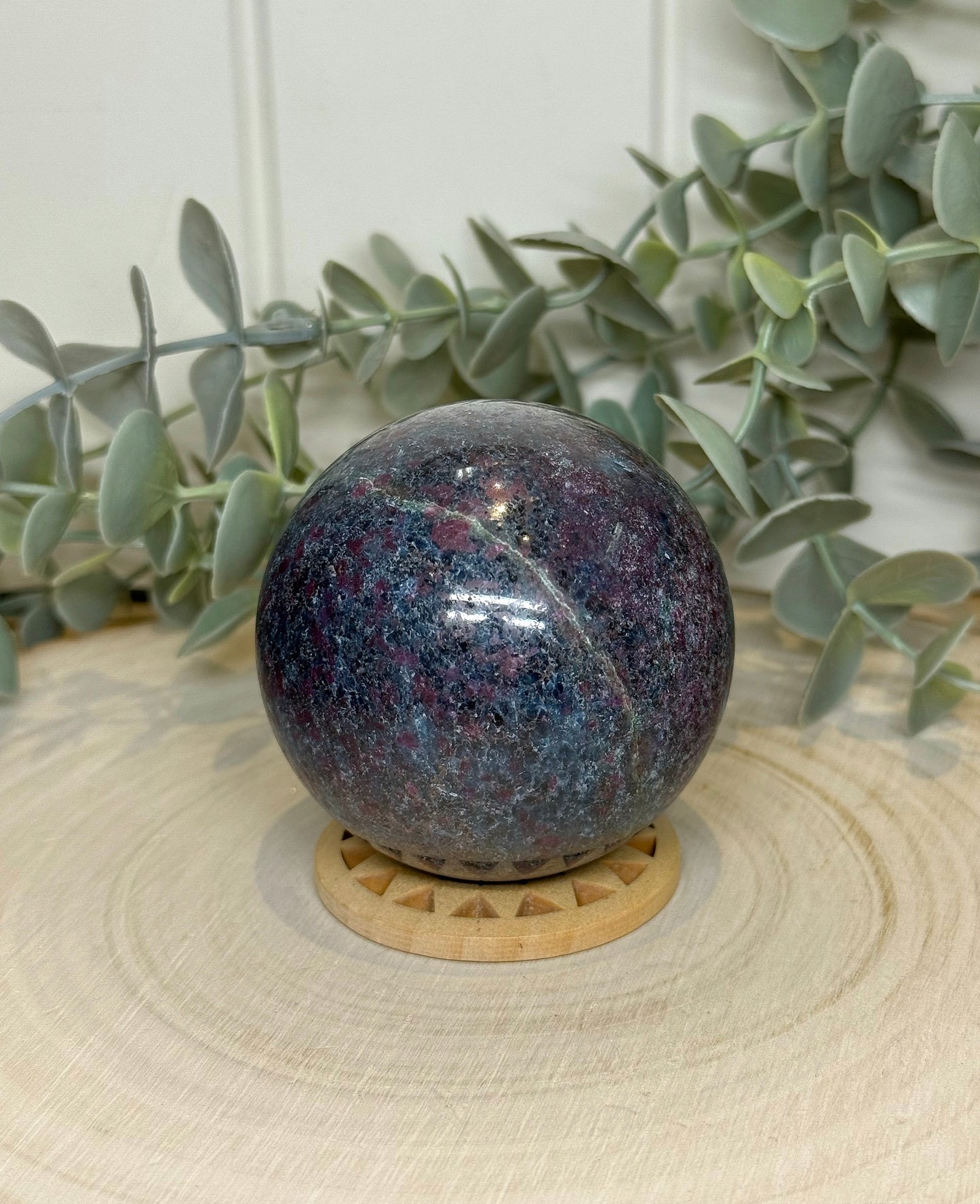 Sphère Rubis Kyanite