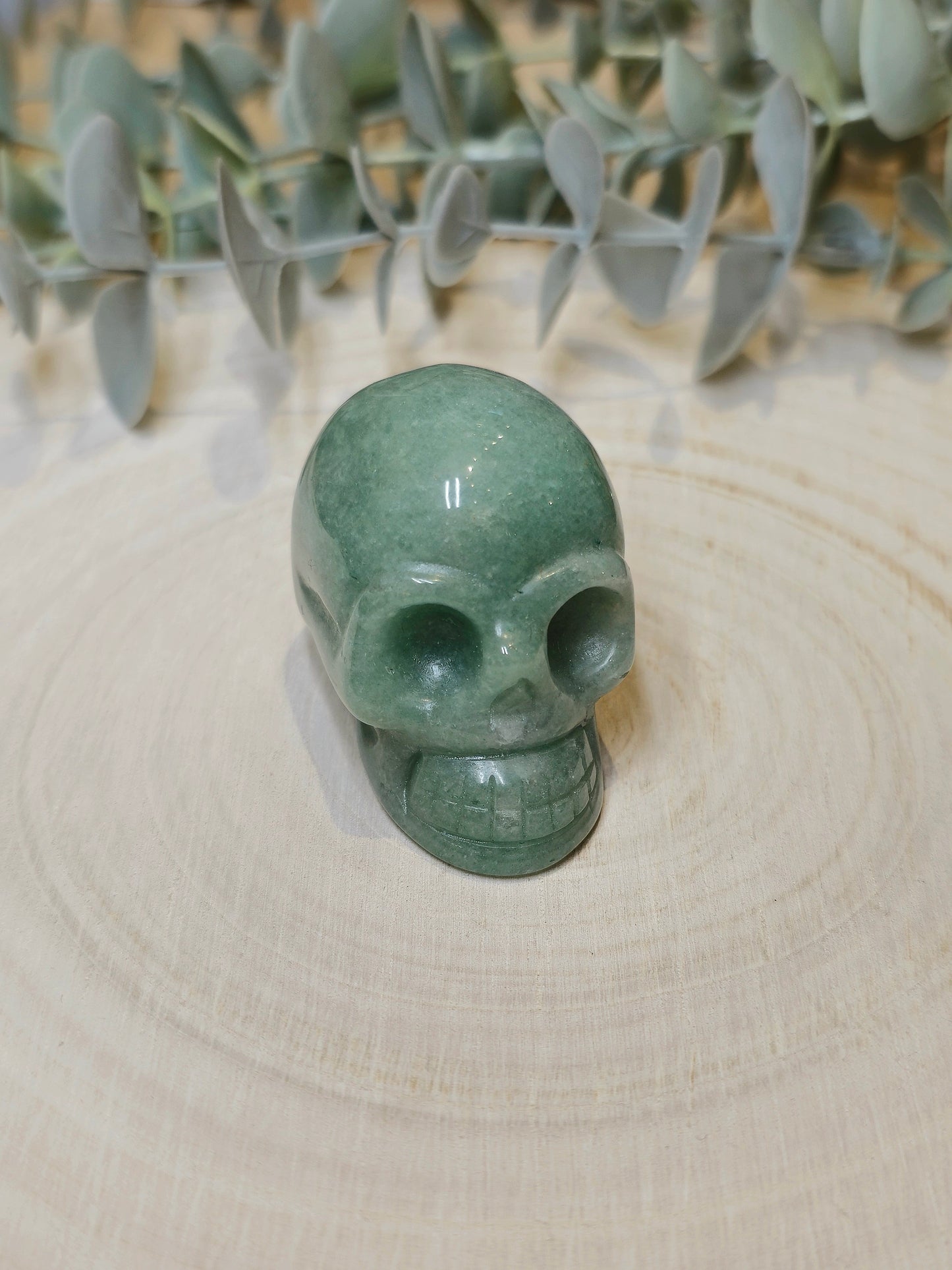 Crâne Aventurine verte