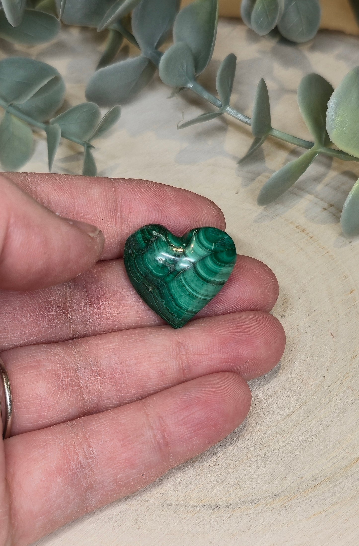 Coeur en Malachite