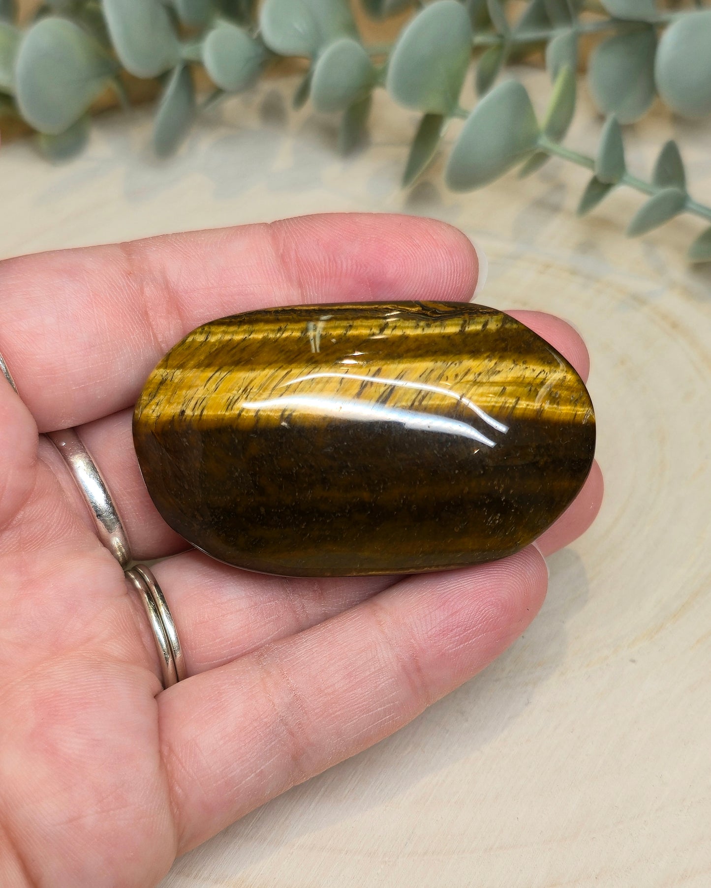 Pierre de paume en Oeil de tigre