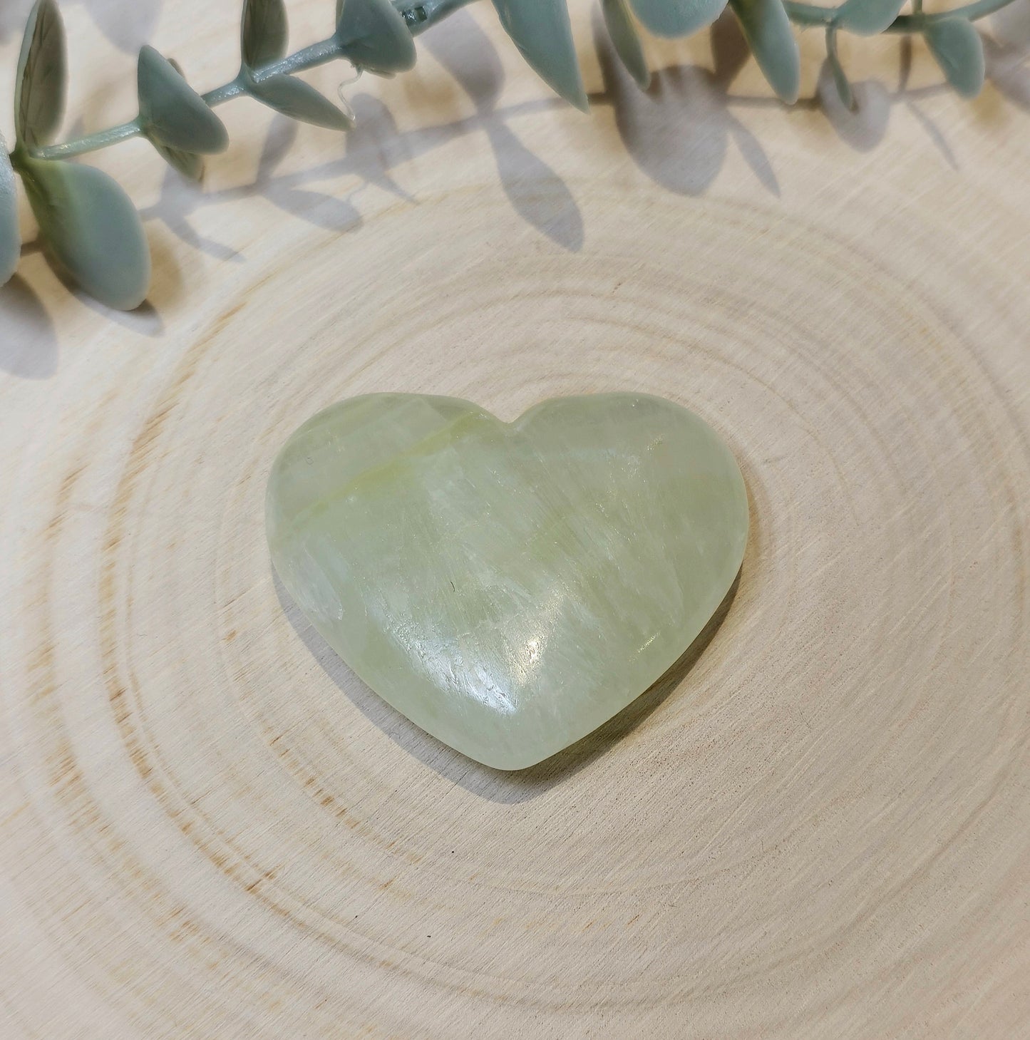 Coeur en Calcite verte