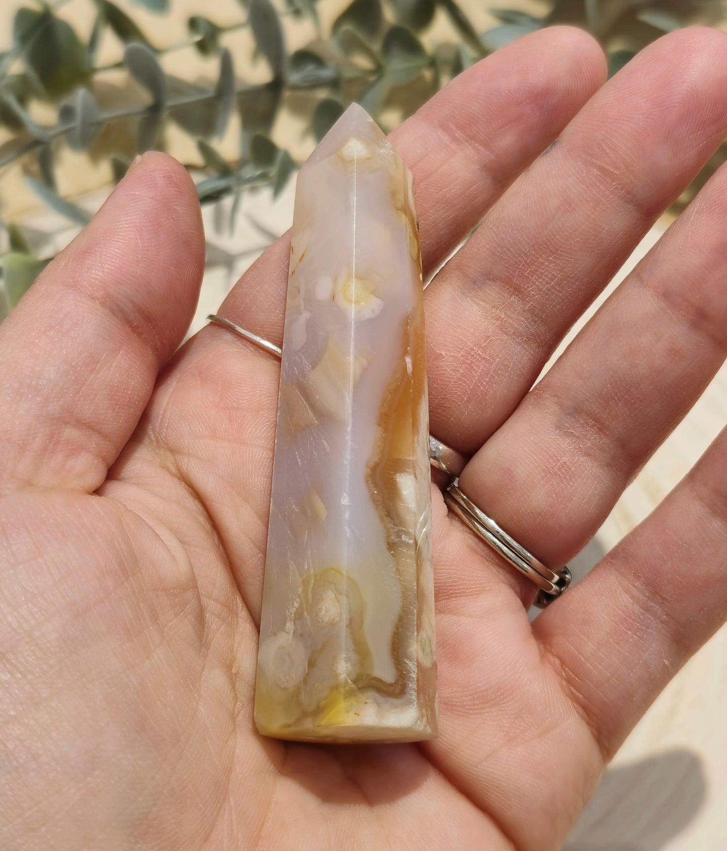 Pointe en Agate fleur