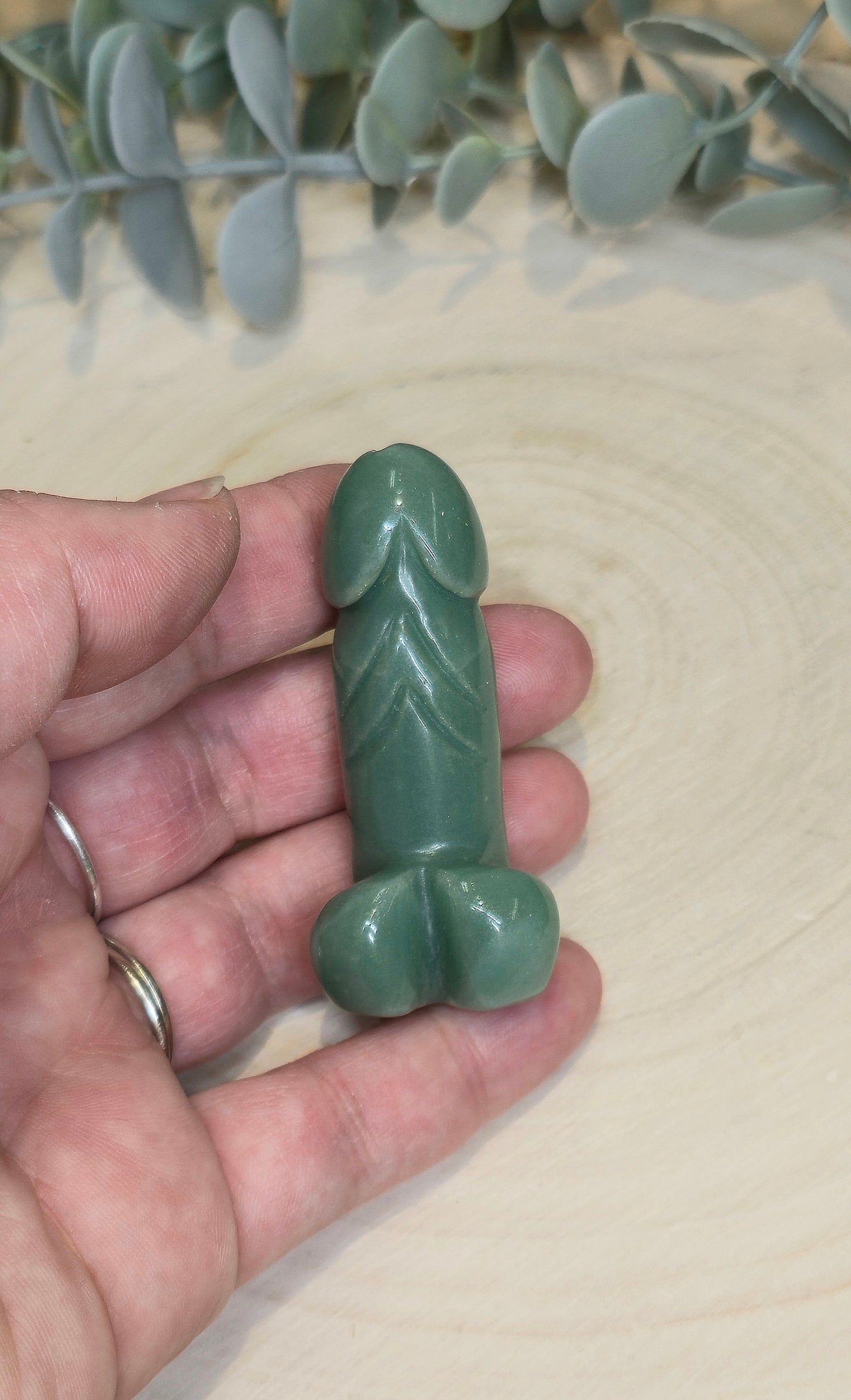 Pénis en Aventurine verte