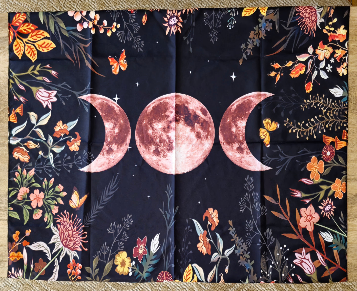 Nappe d’autel Triple lune rouge
