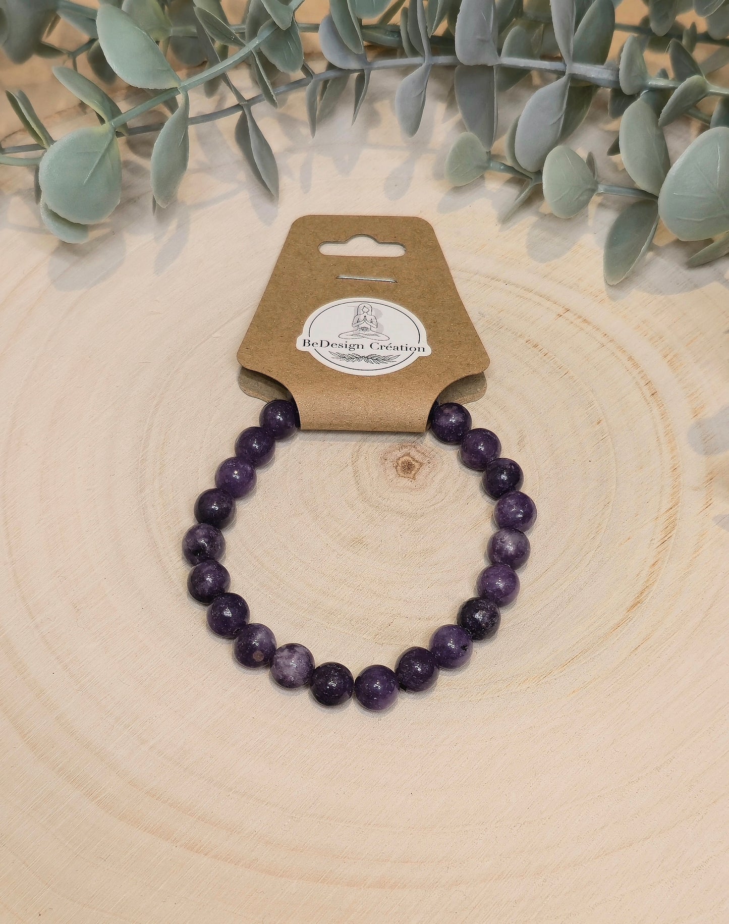 Bracelet Lépidolite 8mm