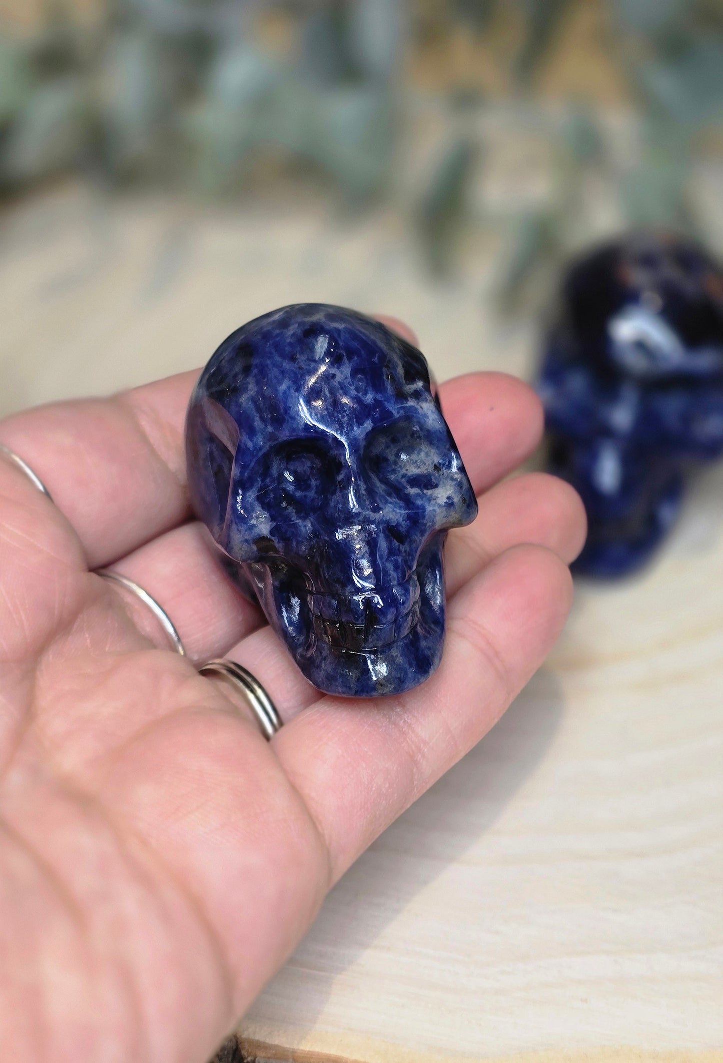 Crâne en Sodalite