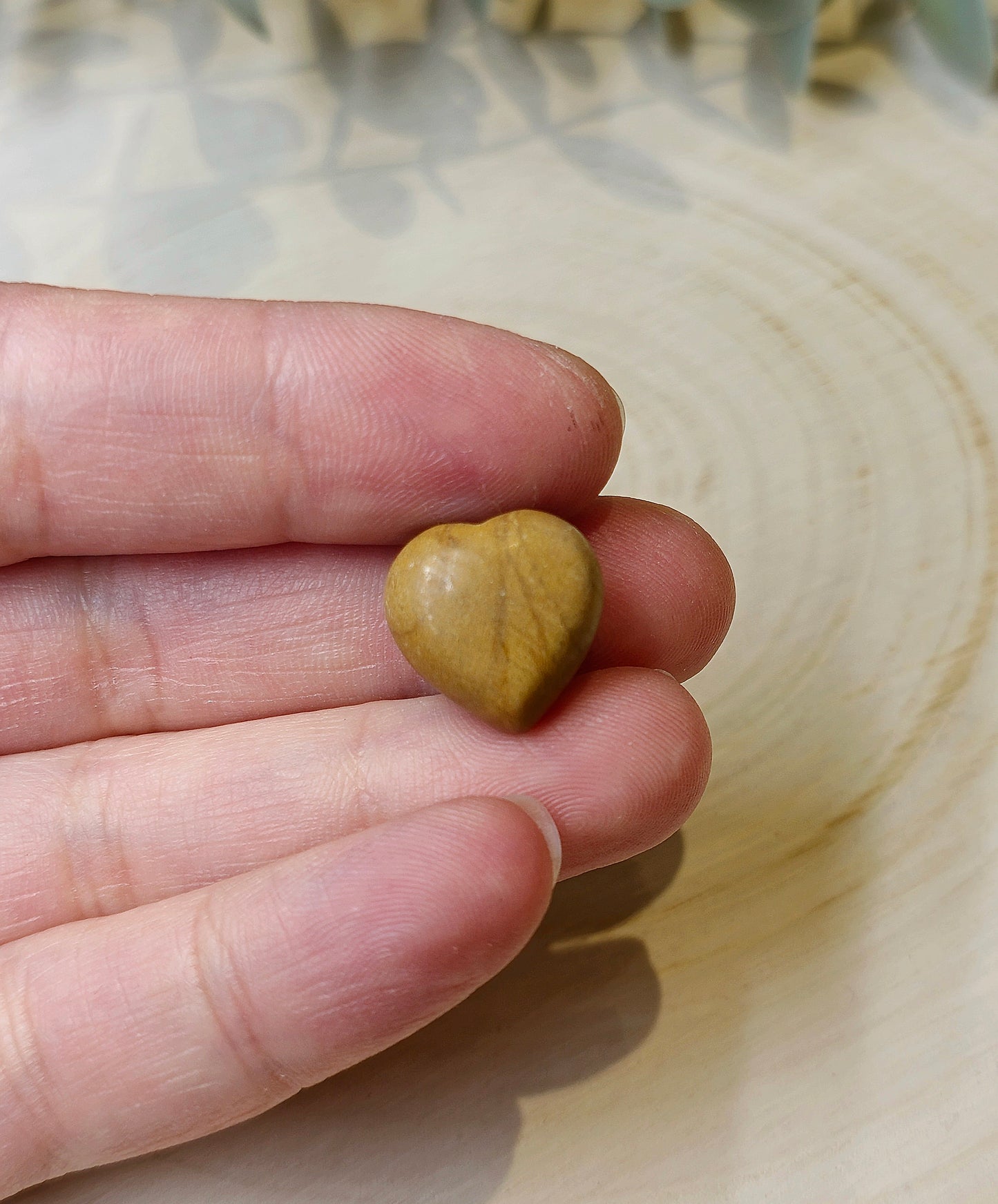 Mini Coeur en Jaspe noix