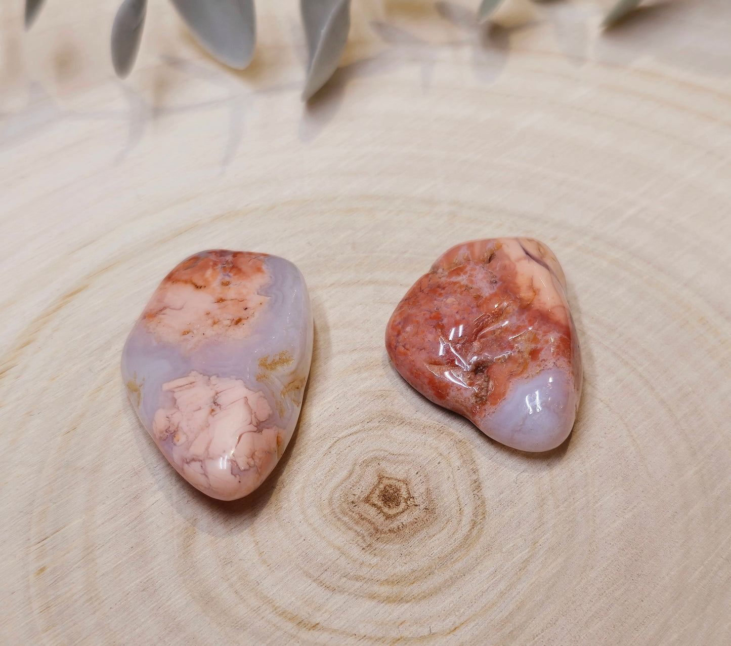 Agate coton candy barattée