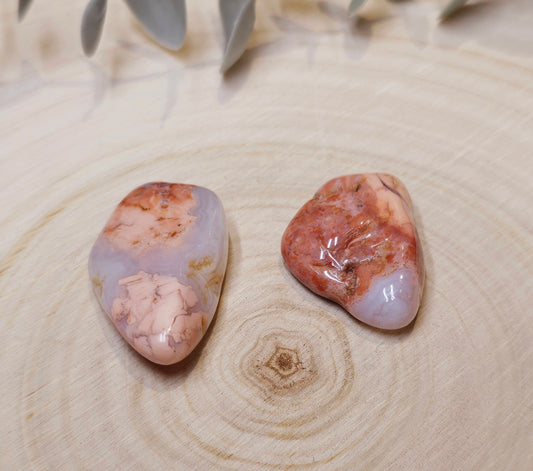 Agate coton candy barattée