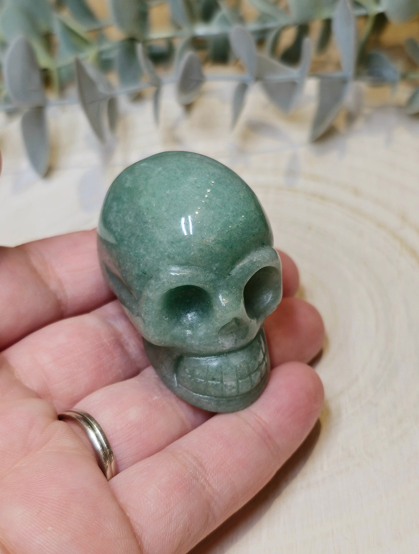 Crâne Aventurine verte