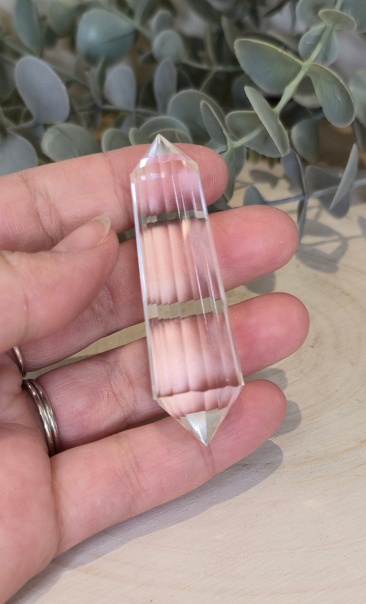 Pointe double en Quartz clair extra (Vogel)