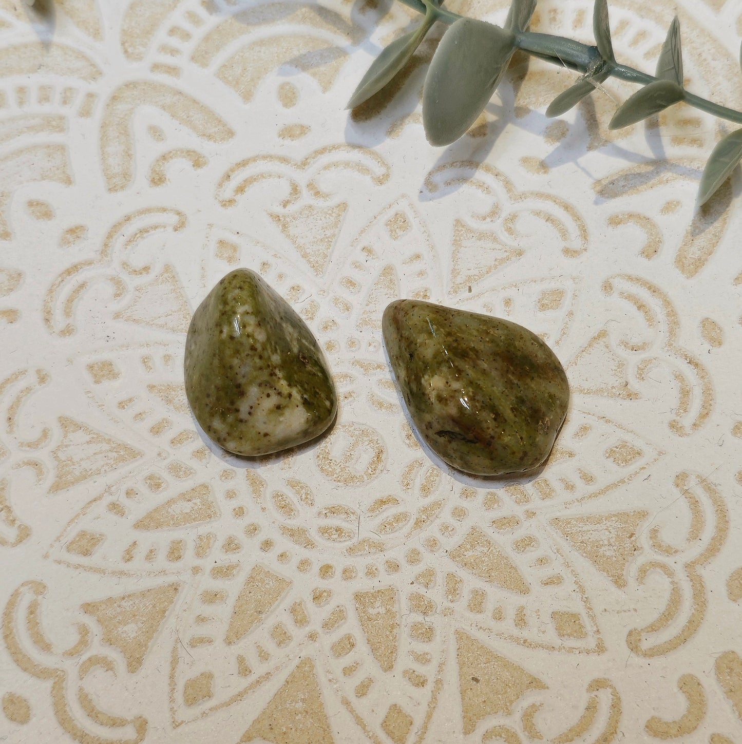 Épidote Flocon de neige barattée