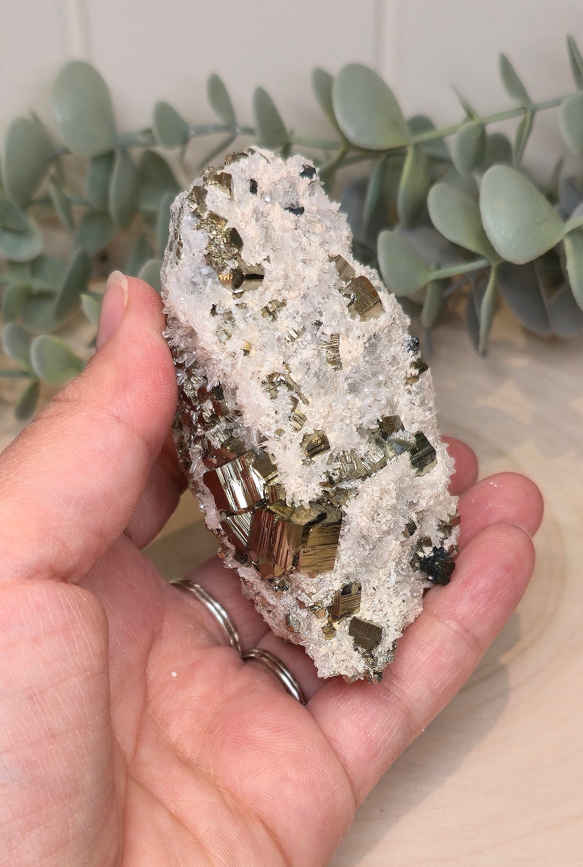 Pyrite dans Quartz brute