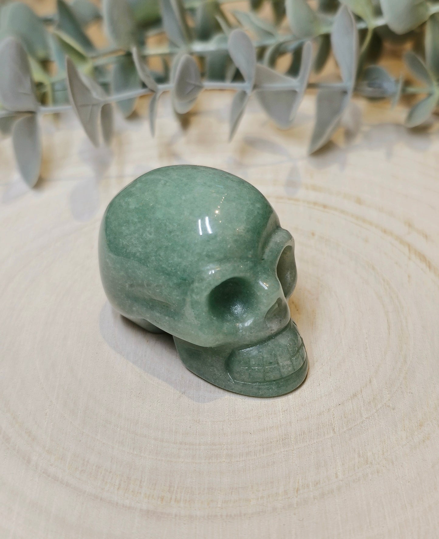 Crâne Aventurine verte