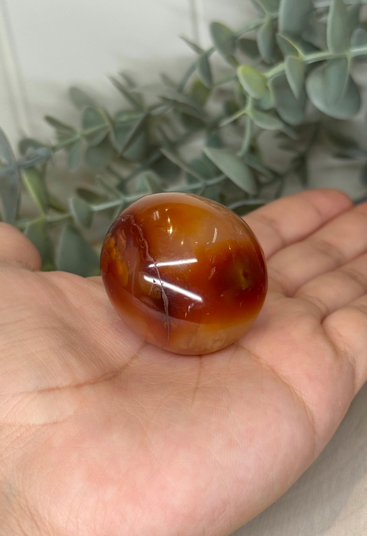 Pierre de paume en Cornaline