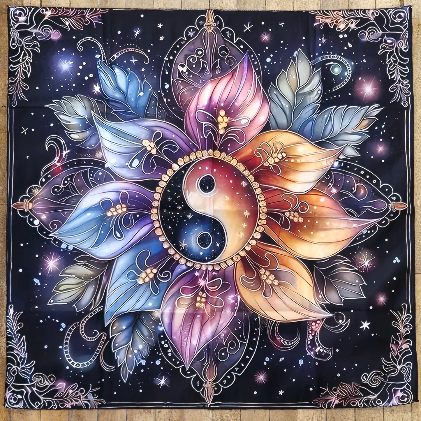 Nappe d’autel Yin Yang fleur mandala