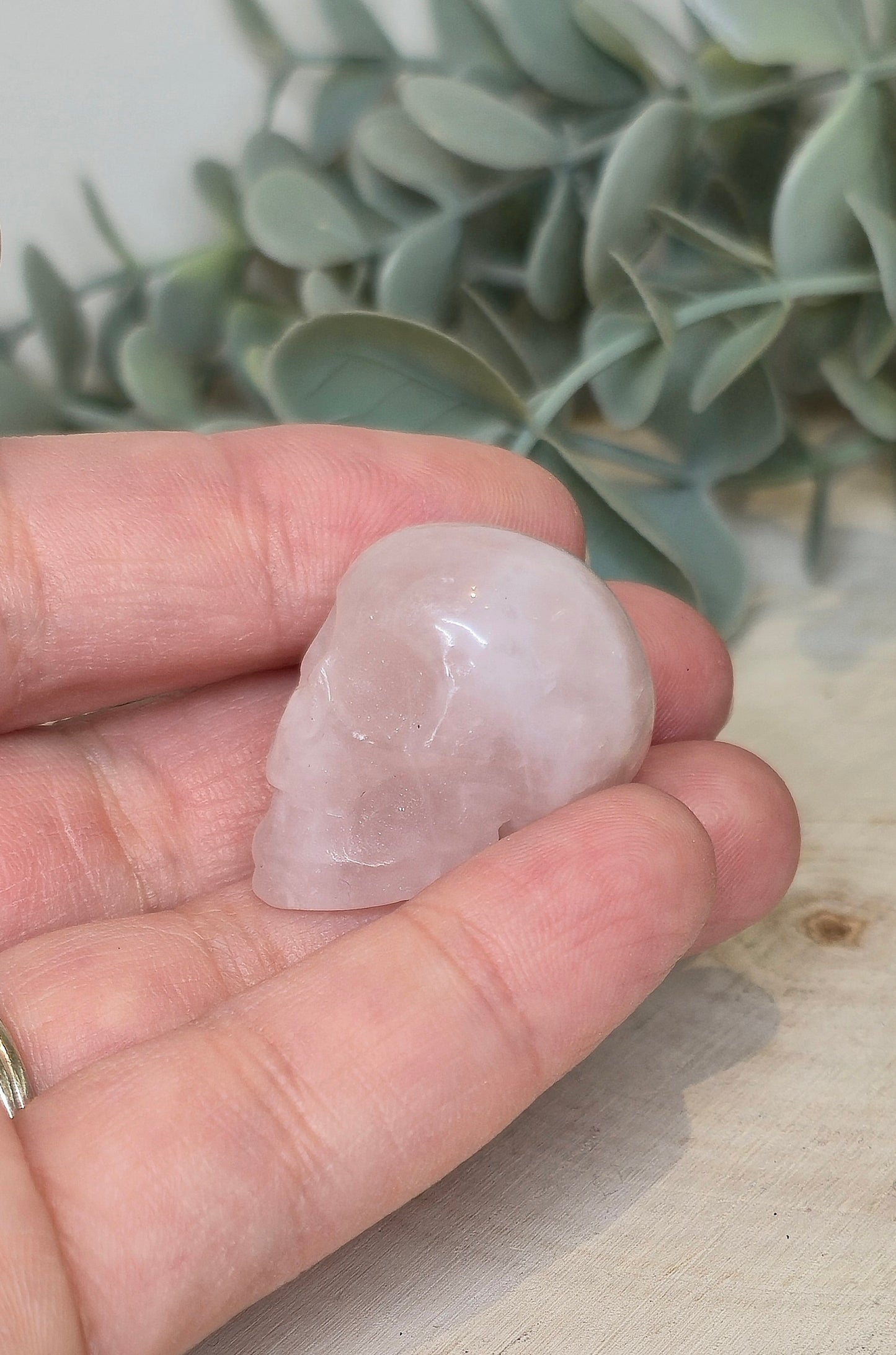 Crâne Quartz rose