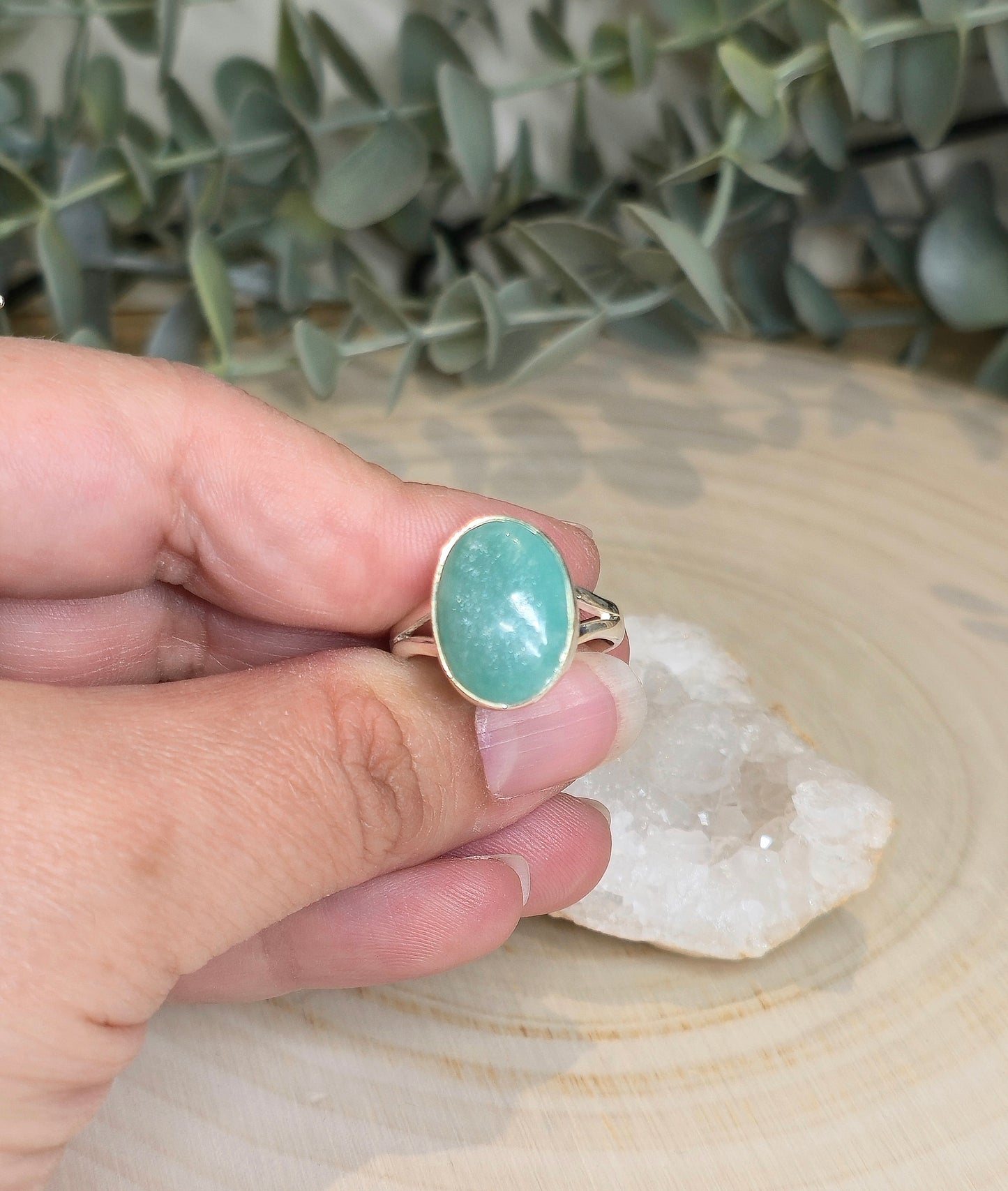 Bague Amazonite