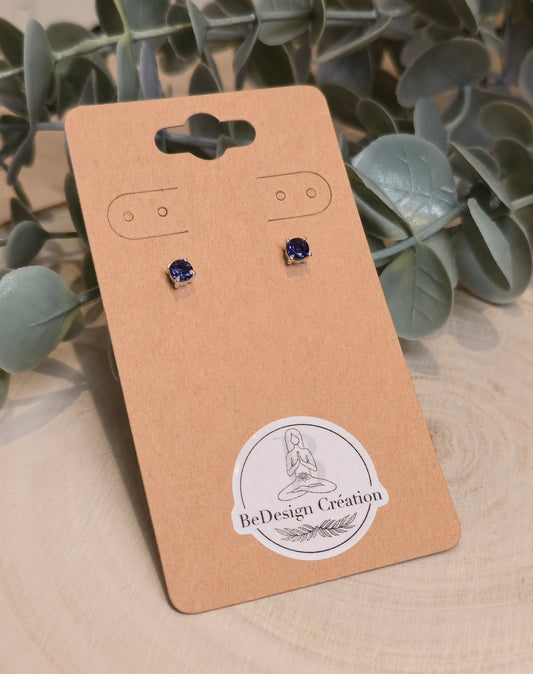 Boucles d'oreilles Iolite