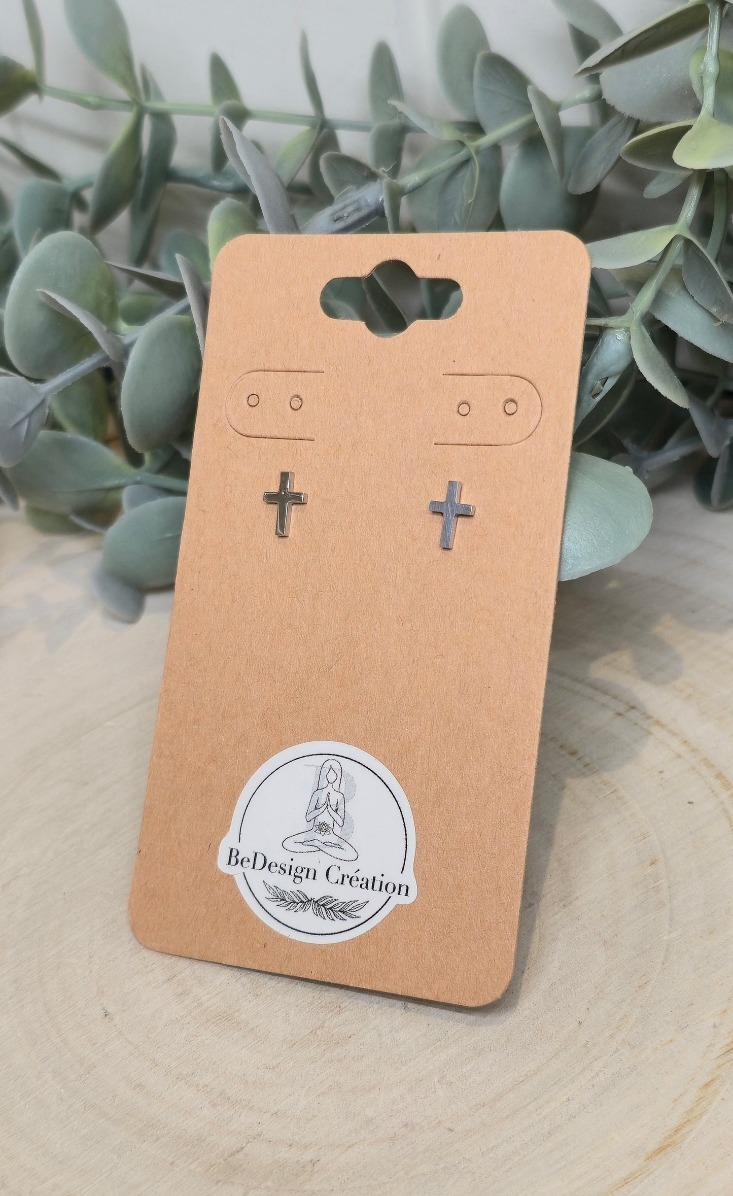 Boucles d’oreilles Croix