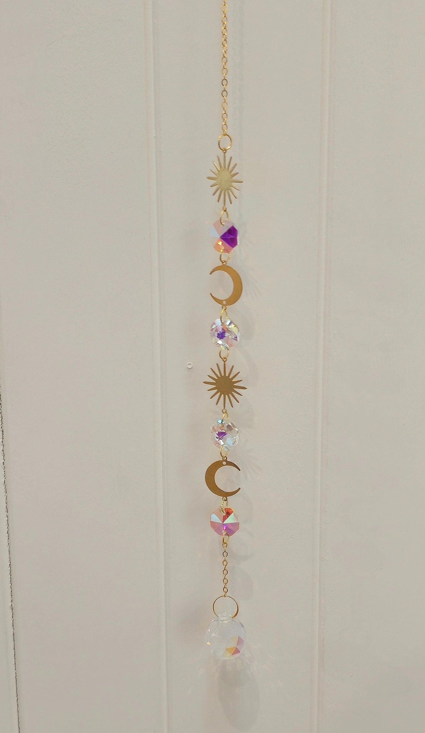 Capteur de lumière cristaux Soleil/Lune