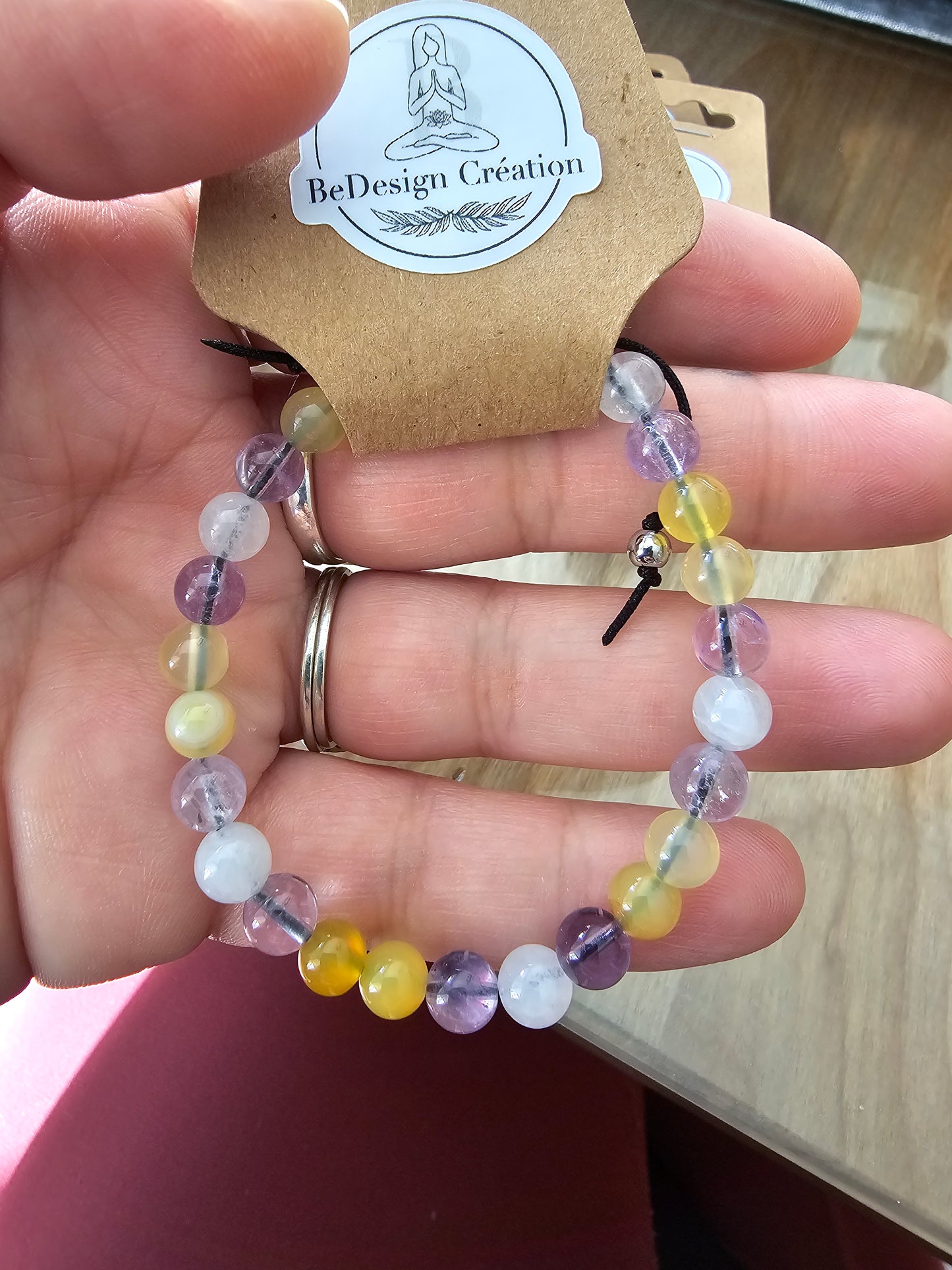 Bracelet avec pierres - création unique