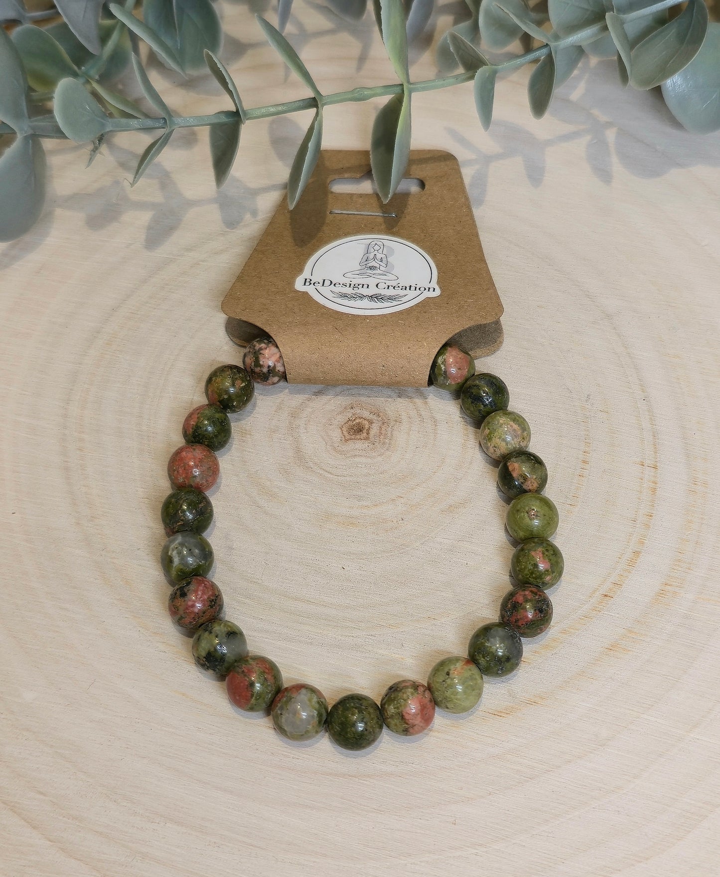 Bracelet Unakite 8mm