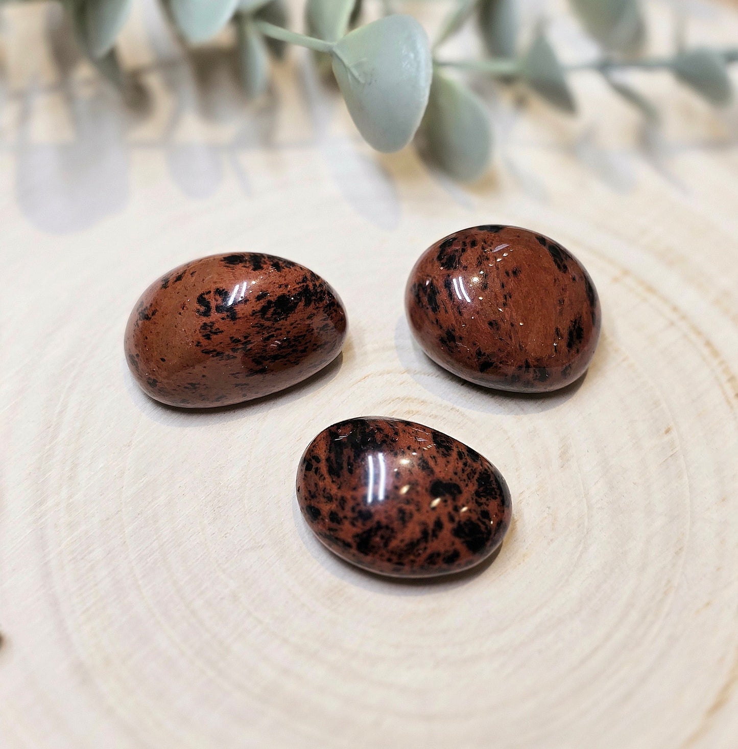 Obsidienne acajou barattée