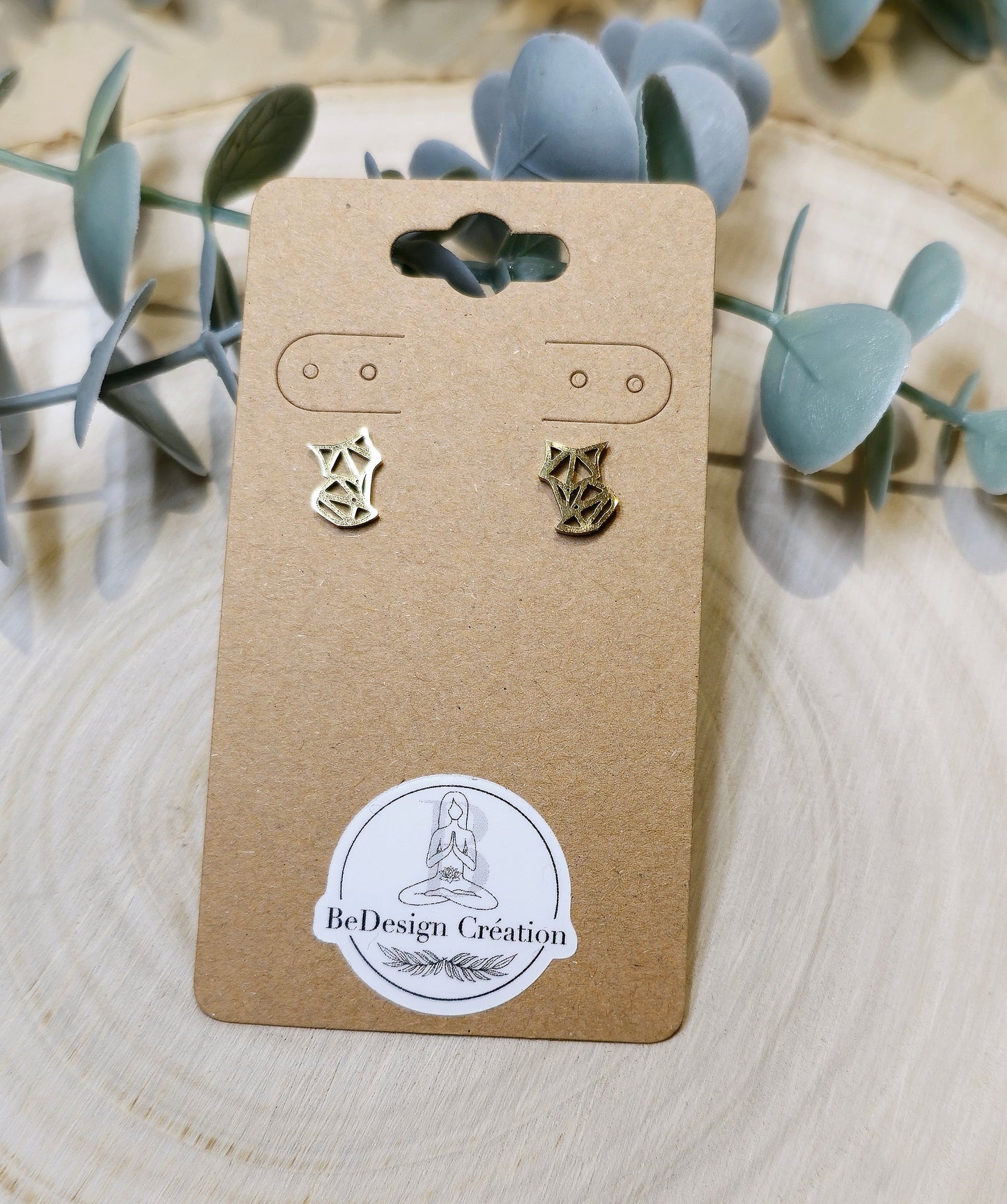 Boucles d’oreilles Renard gold