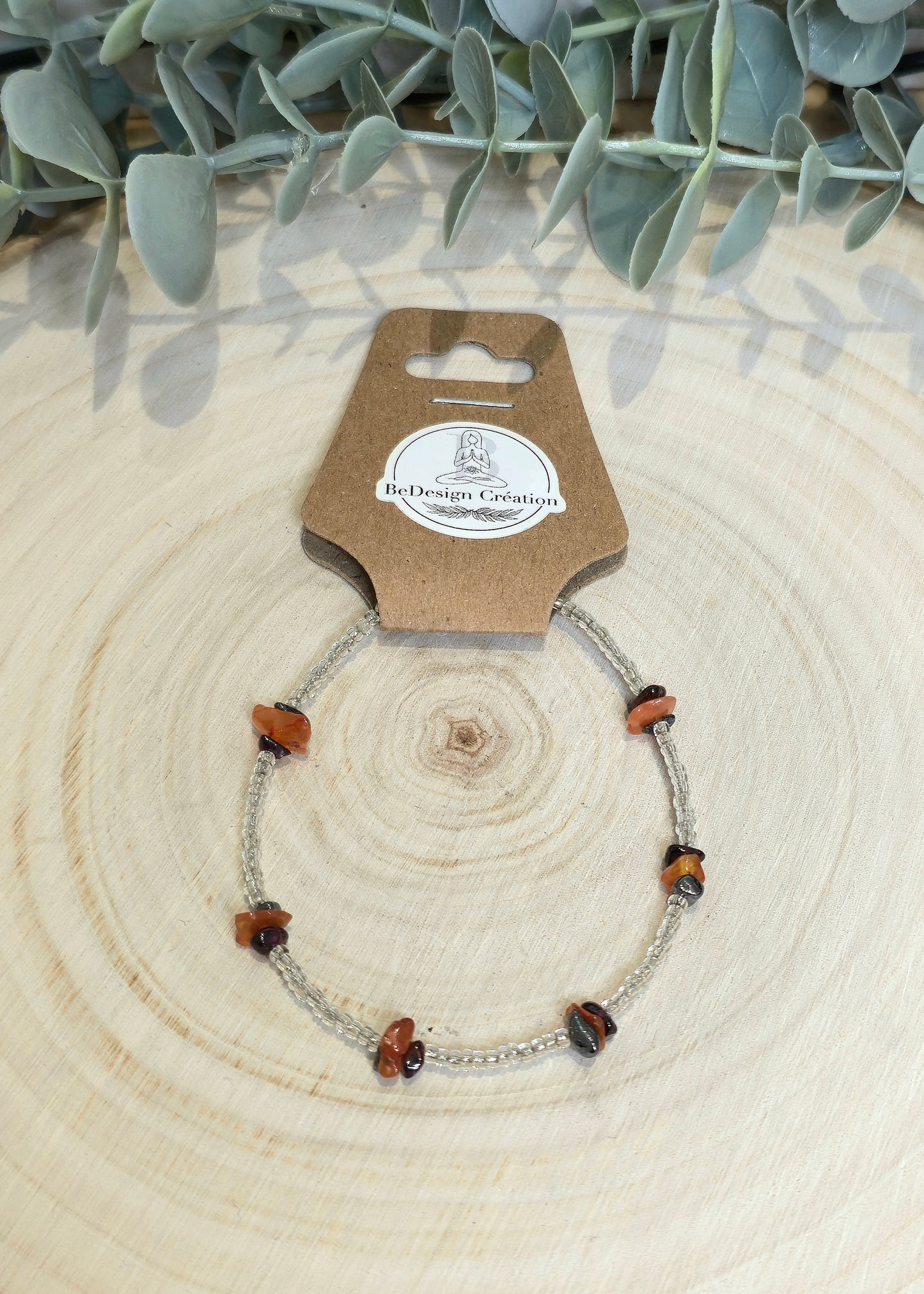 Bracelet avec pierres - Pierres en chips mix