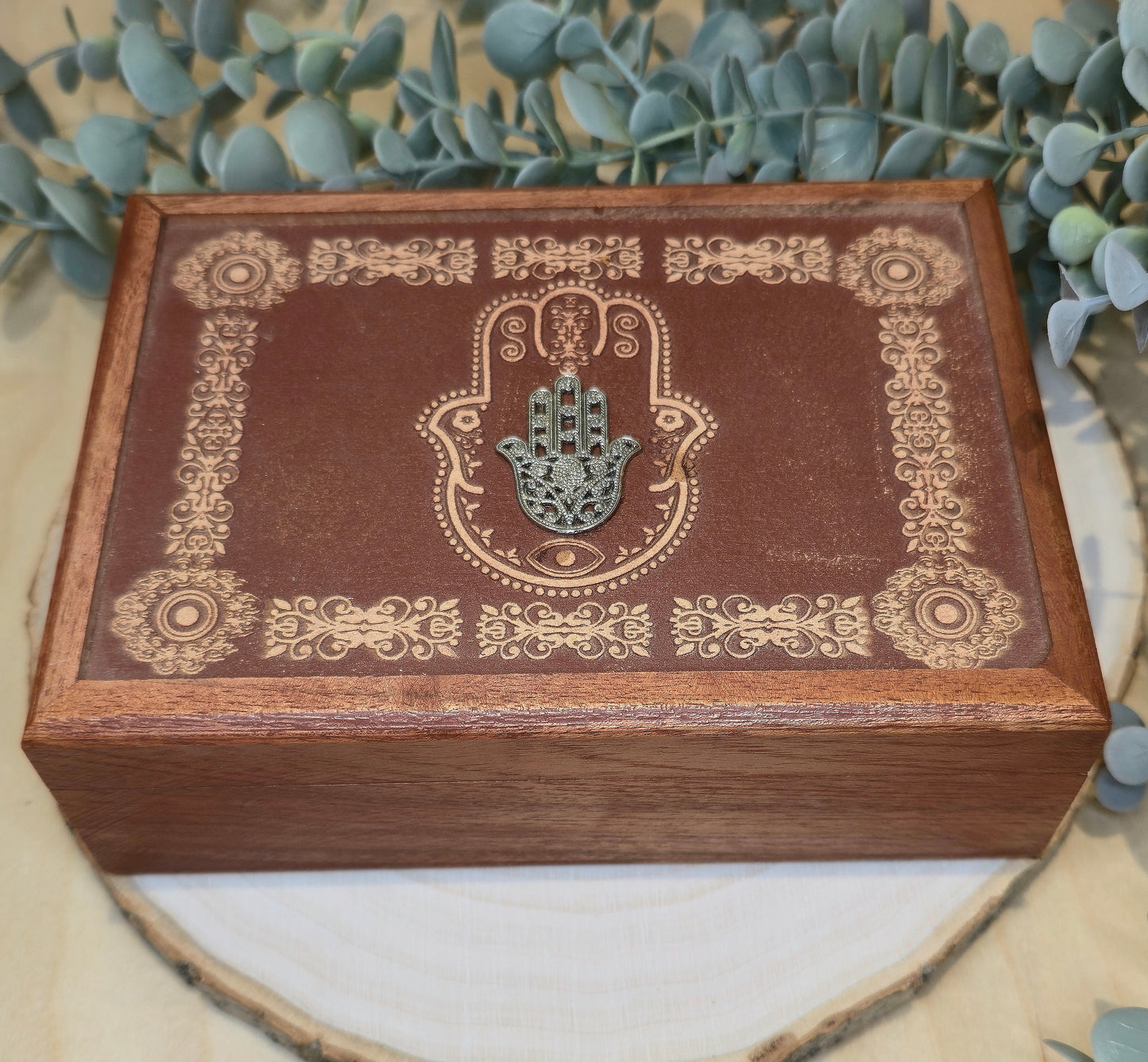 Boite en bois Main Fatima