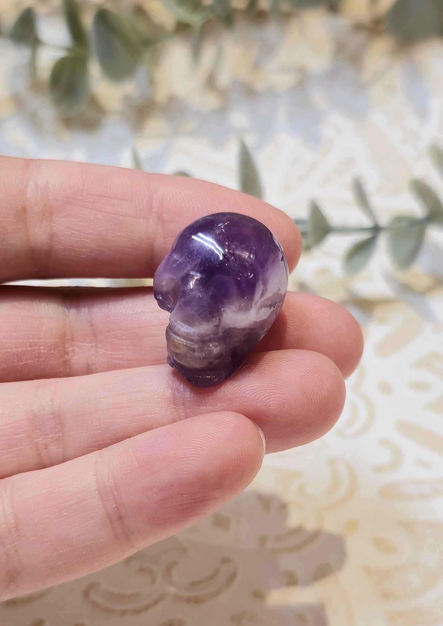 Mini Crâne en Améthyste