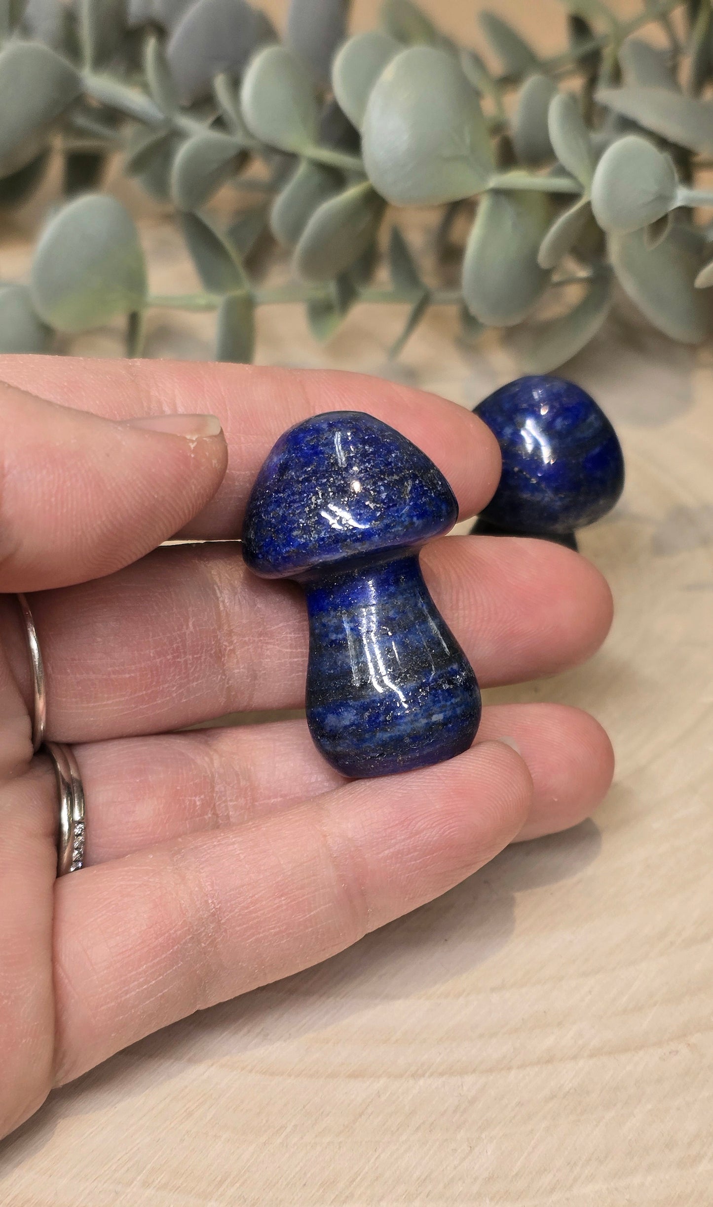 Champignon en Lapis Lazuli