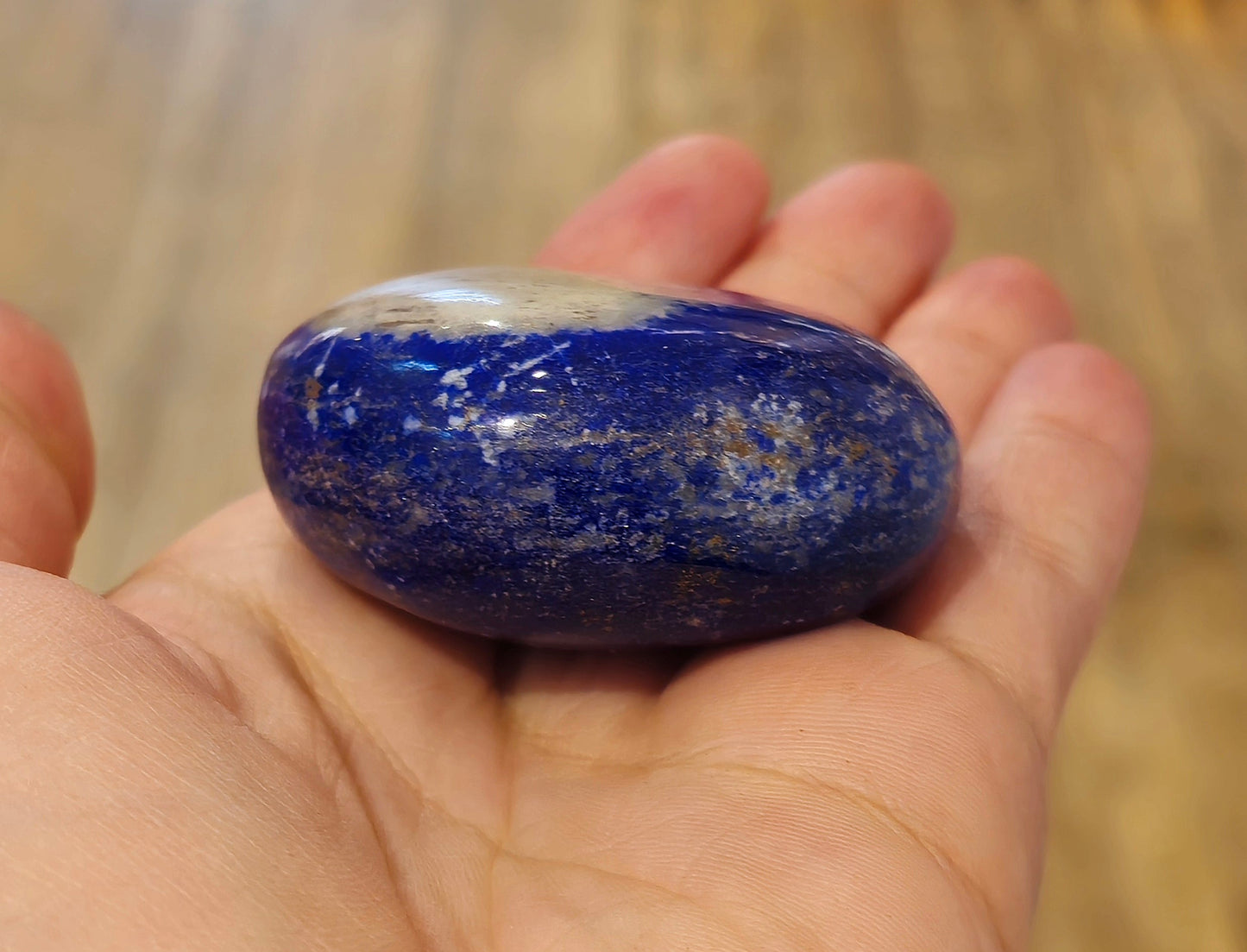 Pierre de paume en Lapis Lazuli